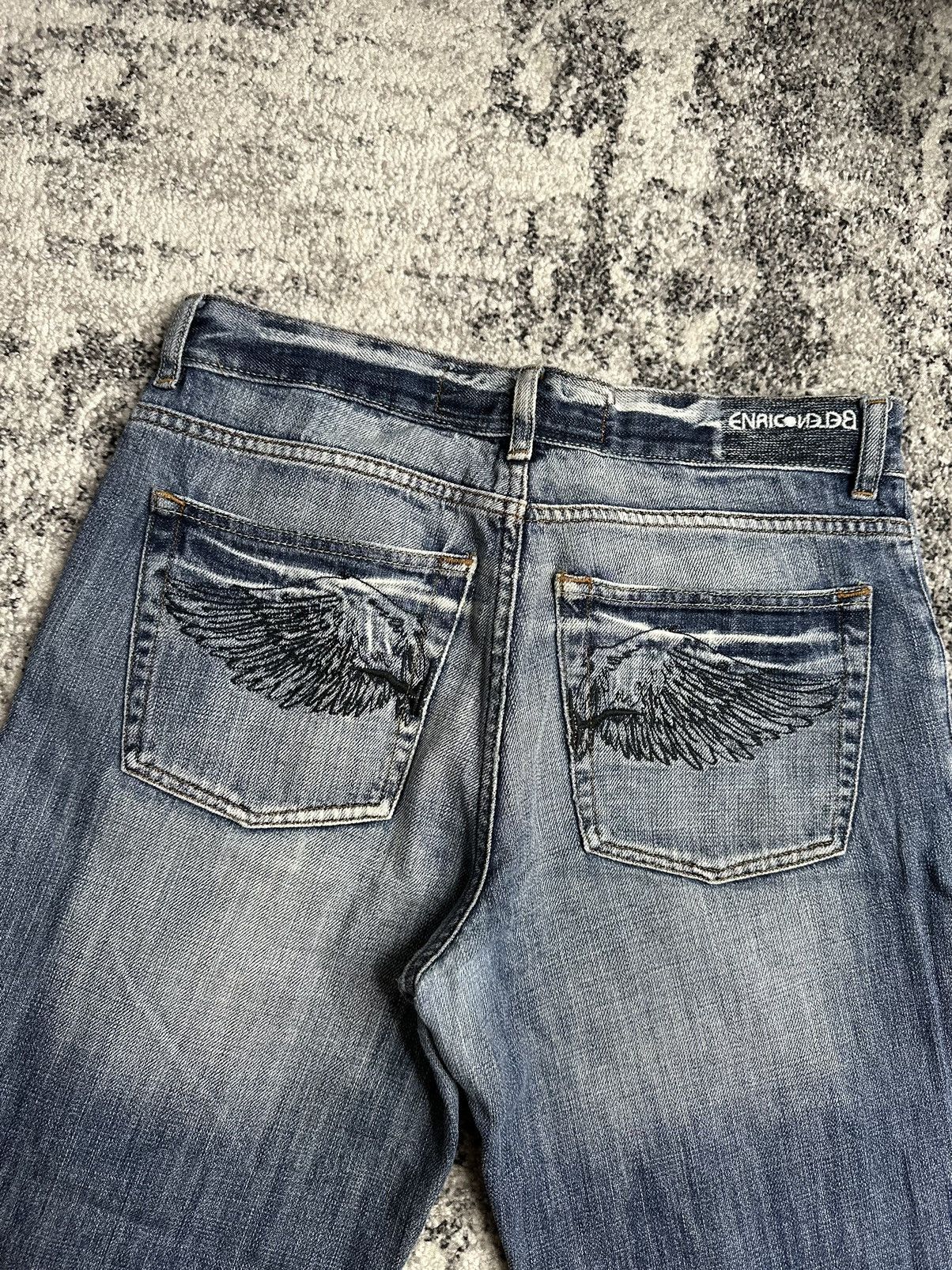 Vintage Enriconejeb Denim Vintage StreetWear Rare Y2K Avant Gard Size US 33 - 2 Thumbnail