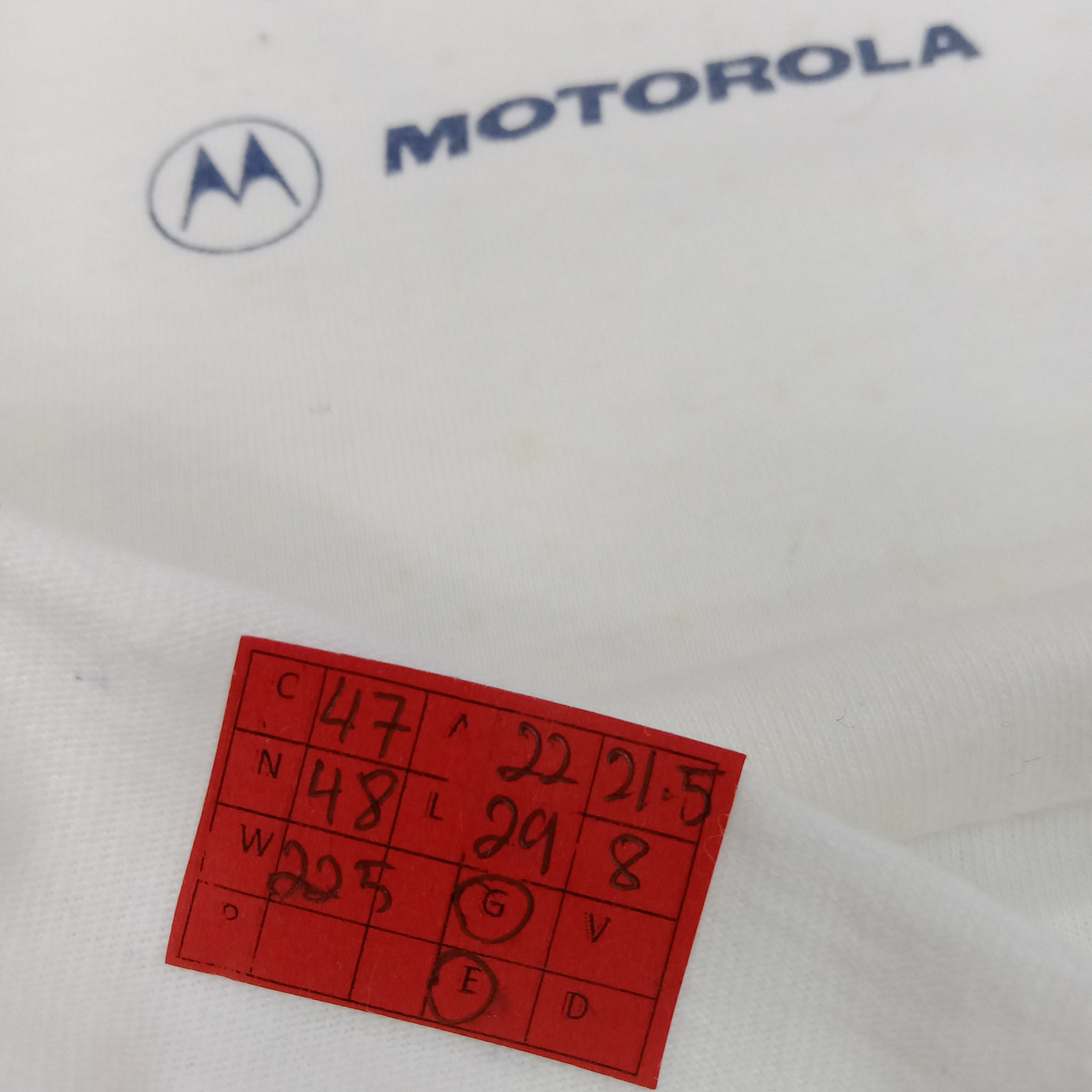 Motorola × Vintage Motorola Backprint Big Logo Design Vintage Tshirt Size US L / EU 52-54 / 3 - 10 Thumbnail