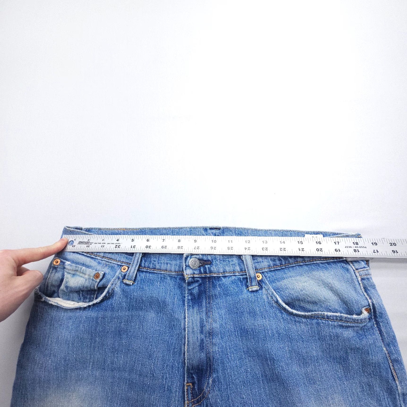 Levi's Levi's 541 Athletic Taper Jeans Mens 36 x 30 Blue White Oak Denim Faded Denim Jeans 36 Mens Leisure Comfort Pockets Regular Size US 36 / EU 52 - 6 Thumbnail