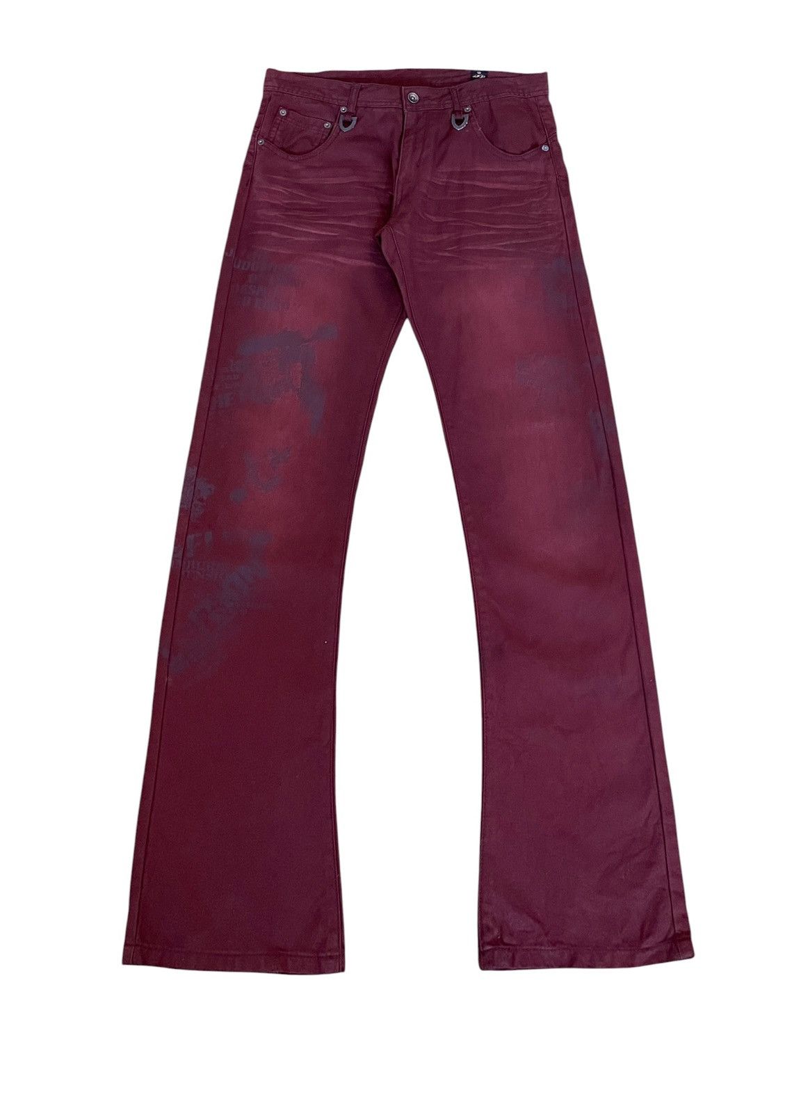 Le Grande Bleu (L.G.B.) Very Rare Vintage Brand Semantic Design Flared Jeans 2000s Size US 32 / EU 48 - 1 Thumbnail