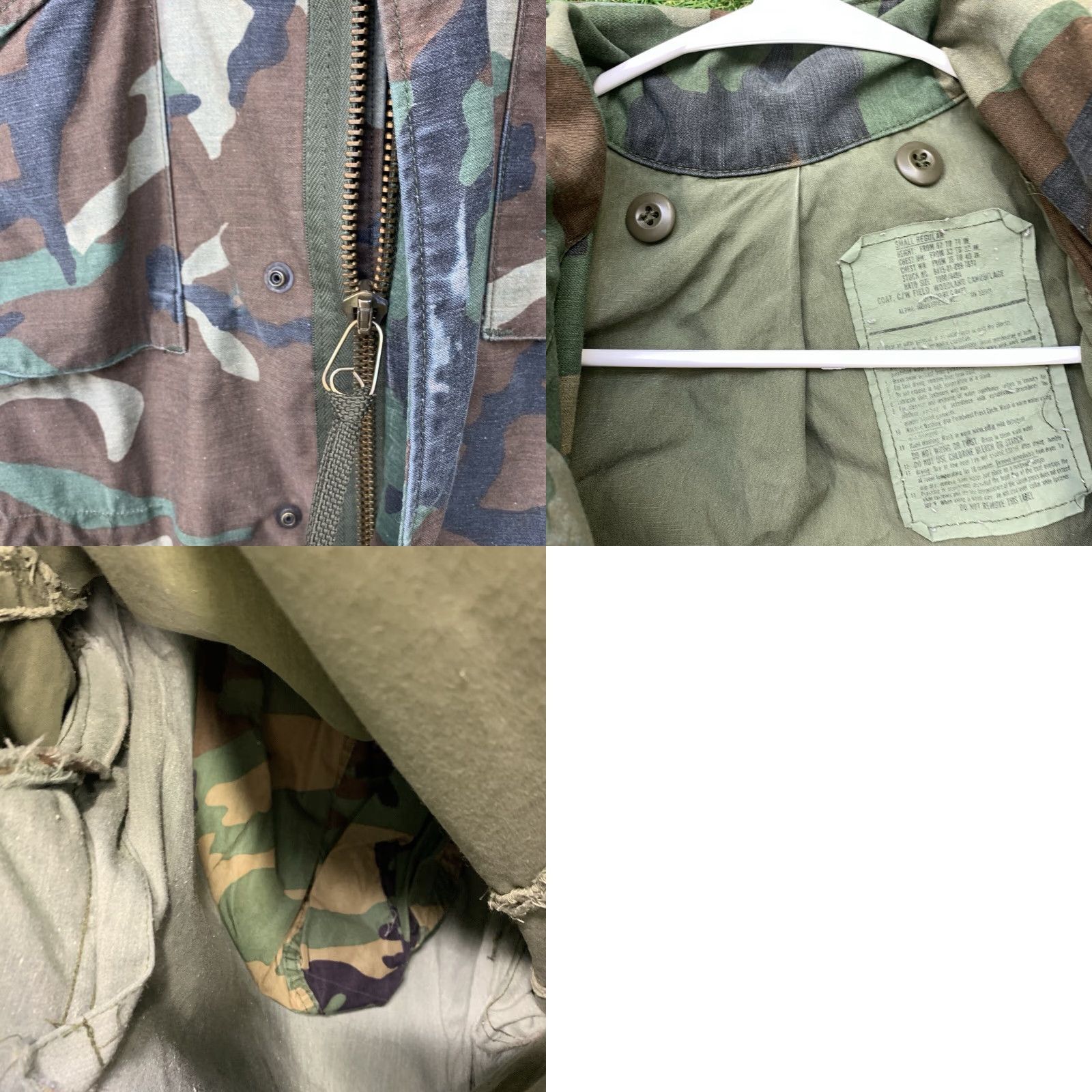 Vintage VINTAGE Alpha M65 Field Jacket Mens Small Regular Cold Weather Woodland Camo Military Jacket Size US S / EU 44-46 / 1 - 8 Thumbnail