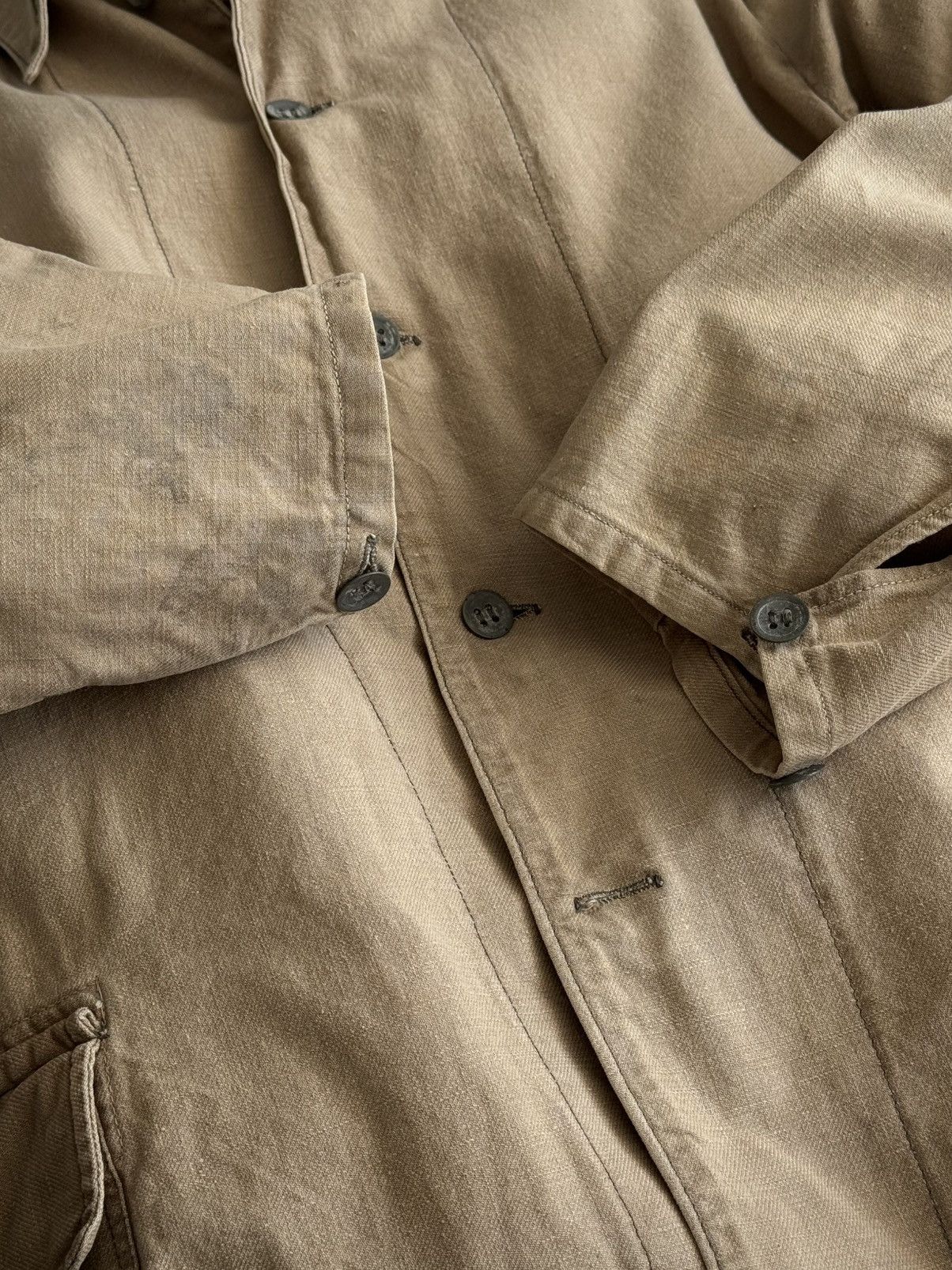 Vintage Vintage 1940s Swedish Army M39 Work Jacket Size US L / EU 52-54 / 3 - 5 Thumbnail