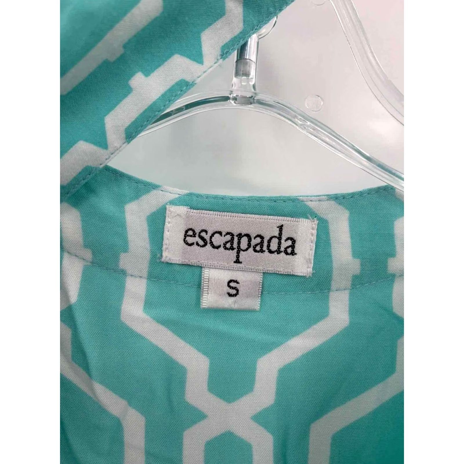 Escada Escapada Dress Blue Size Small Knee Length Long Sleeve Size S / US 4 / IT 40 - 2 Thumbnail
