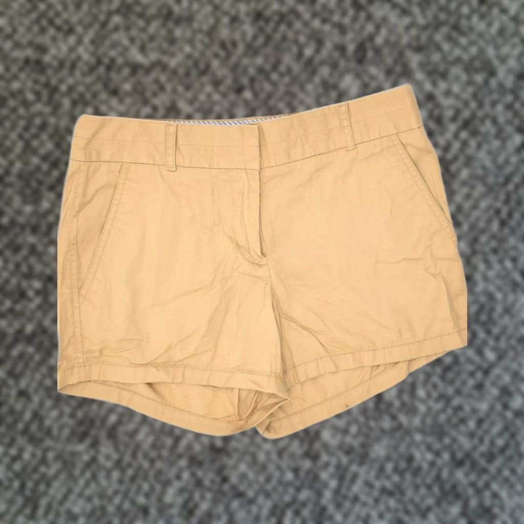J.Crew J. CREW Womens Chino Shorts Beige Cotton XS US 2 W31 Size 26" / US 2 / IT 38 - 1 Thumbnail