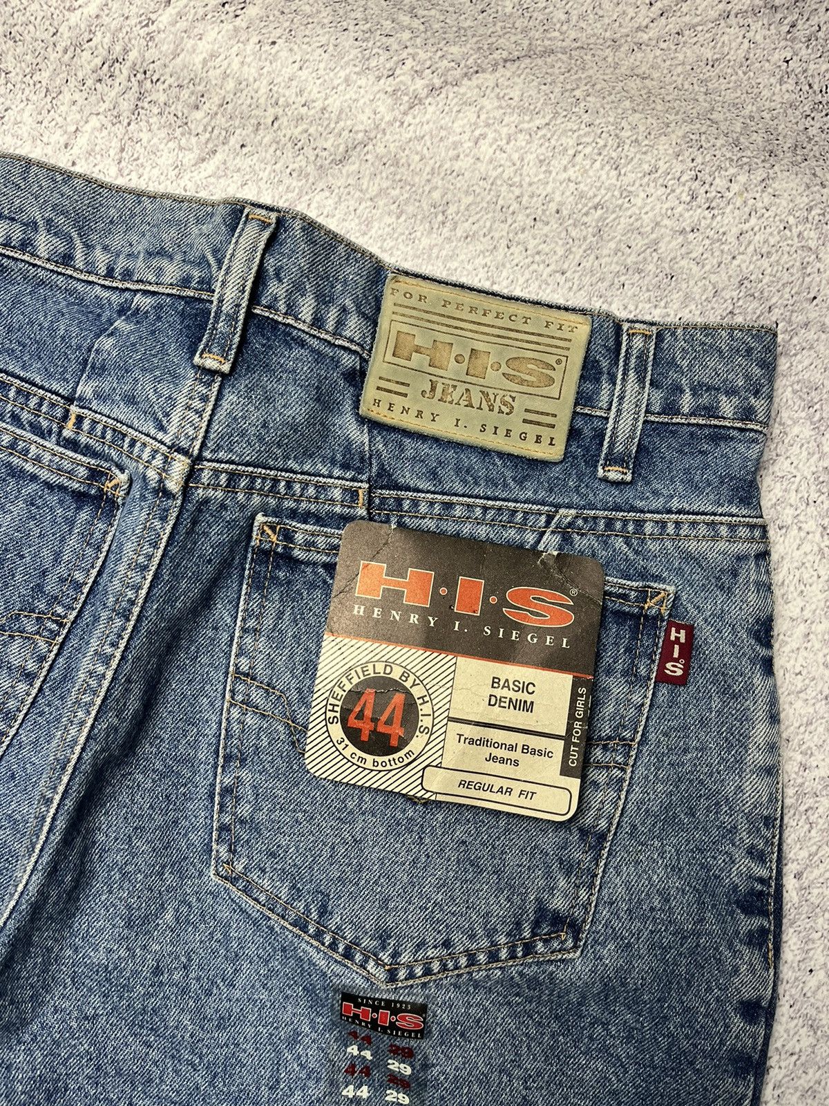 Vintage 🔥New! Vintage Jeans H.I.S Acid Wash Blue Made In USA Size US 32 / EU 48 - 12 Thumbnail