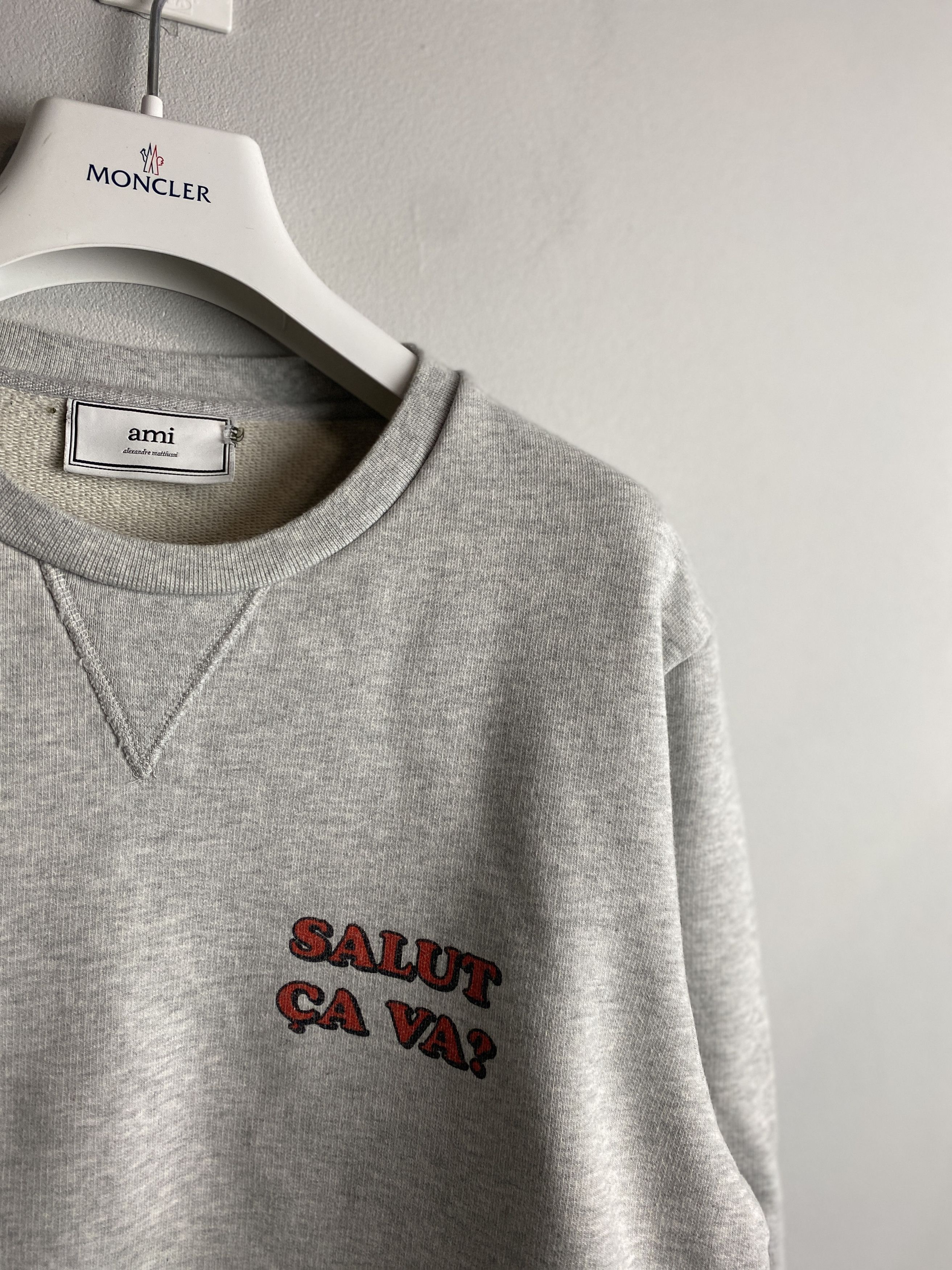 AMI Ami Salut Ca Va printed sweatshirt crewneck Size US S / EU 44-46 / 1 - 2 Thumbnail