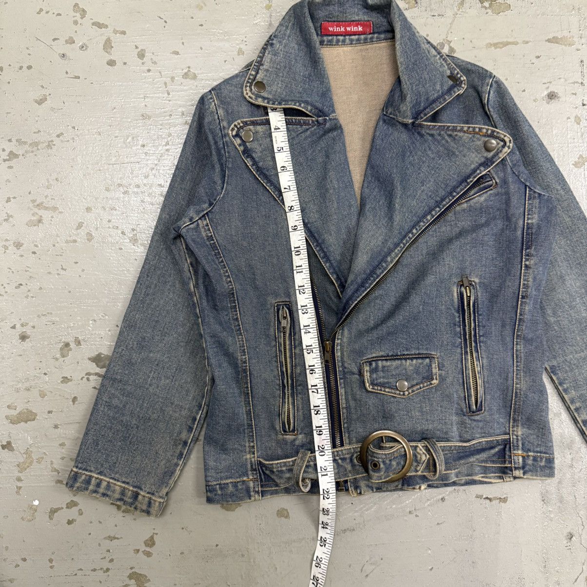 Hysteric Glamour Hysteric Style WinkWink Heavyweight Biker Denim Jacket Size US S / EU 44-46 / 1 - 8 Thumbnail