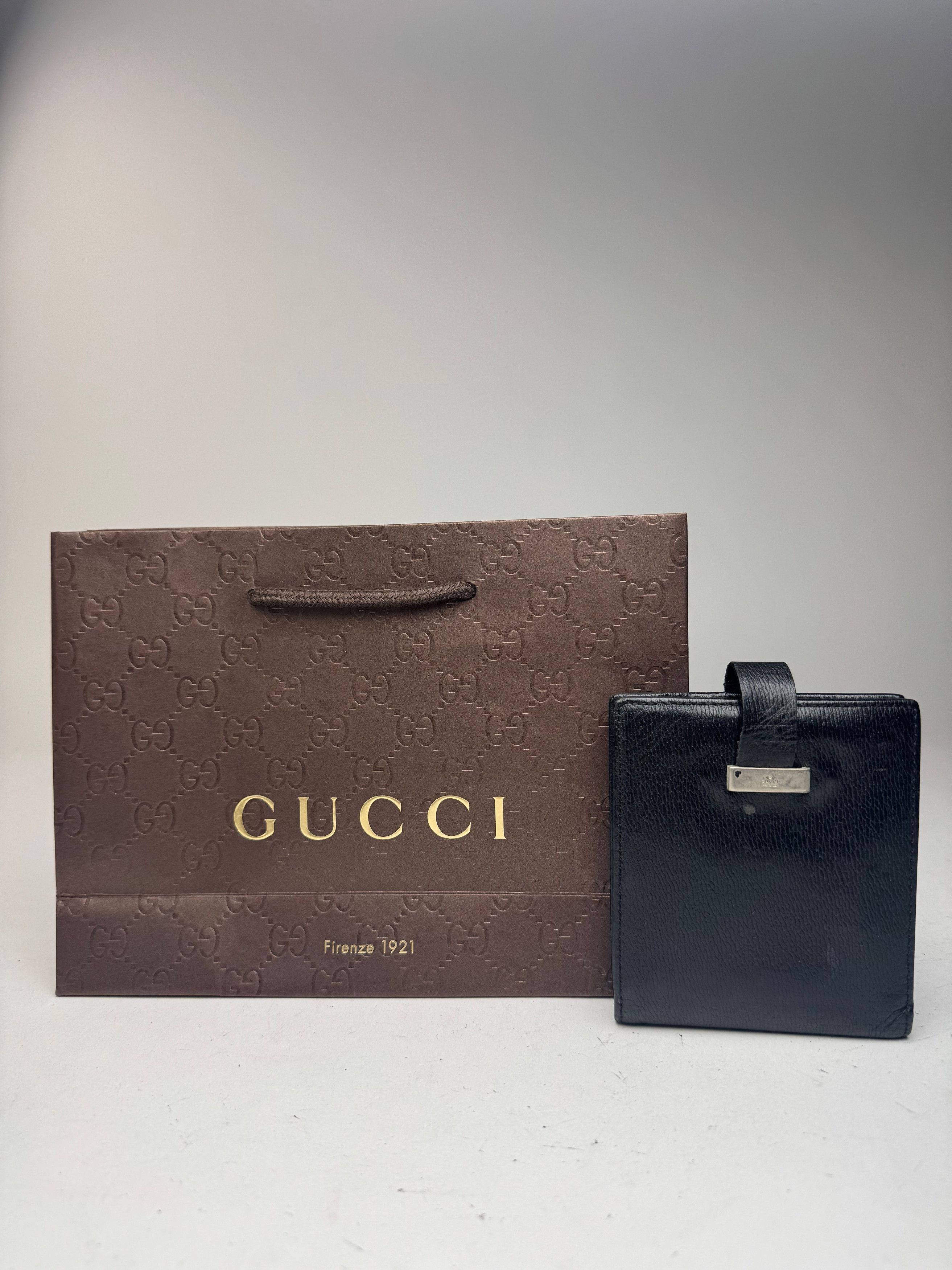 Gucci Vintage Leather wallet black Size ONE SIZE - 1 Thumbnail