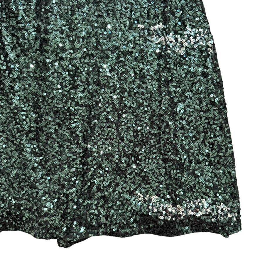 Badgley Mischka Badgley Mischka Halter Neck Sequin Gown in Green, Size US 12 Size XL / US 12-14 / IT 48-50 - 5 Thumbnail
