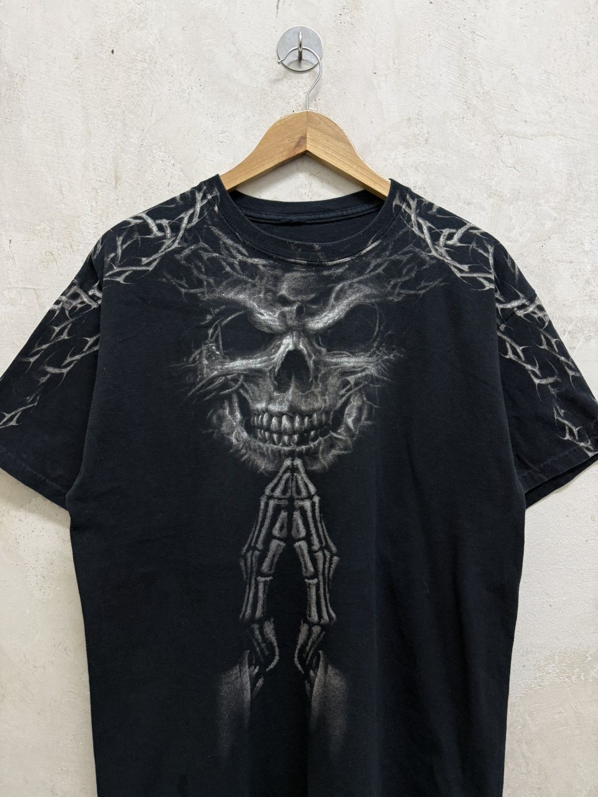 Southpole 2000s Skulls Lightning Roots Cyber Shirt Size US L / EU 52-54 / 3 - 2 Thumbnail