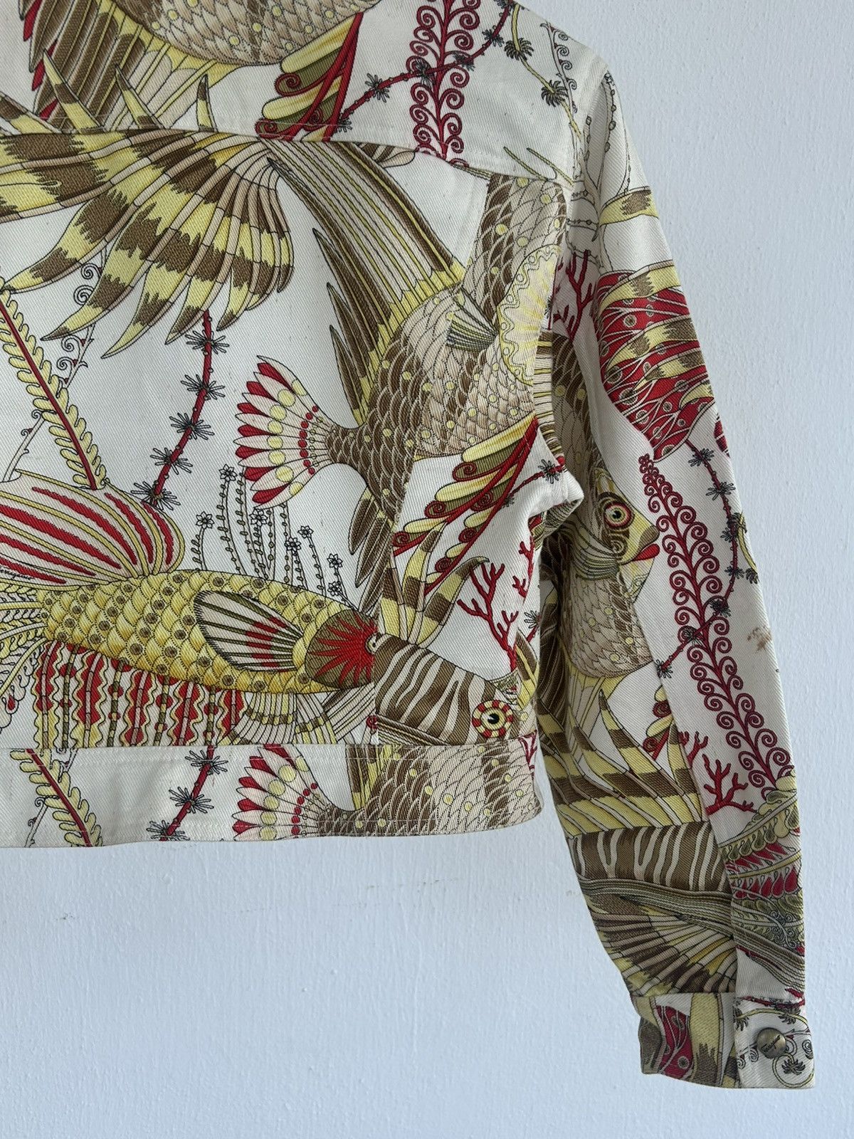 Salvatore Ferragamo Salvatore Ferragamo Koi Fish Woman Collar Jacket Size S / US 4 / IT 40 - 12 Thumbnail