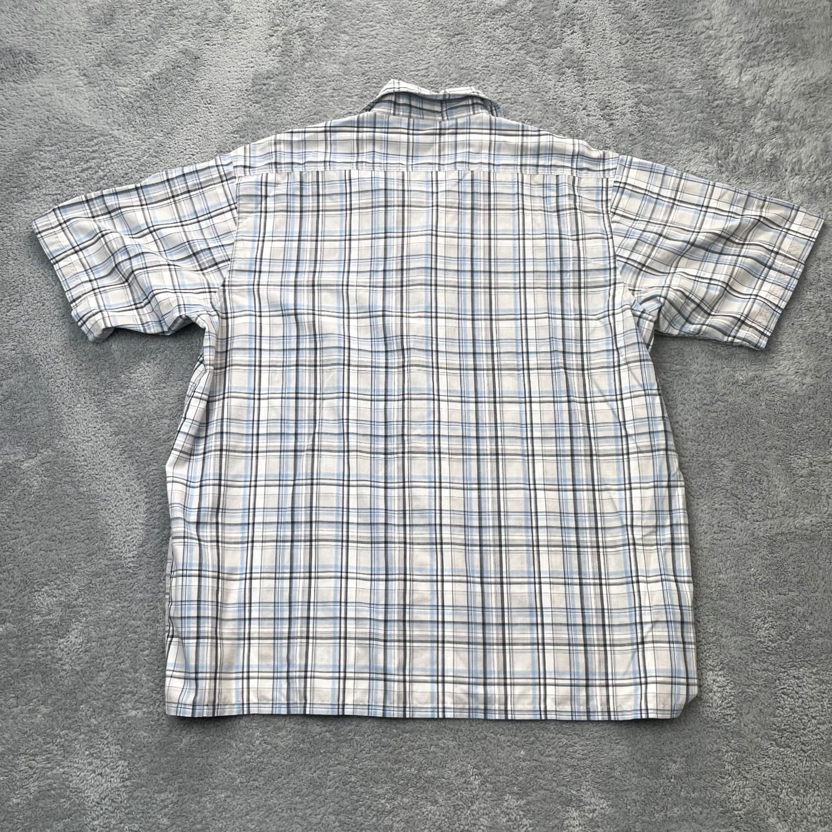 Dickies Dickies Shirt Mens 2XL Gray Plaid Cotton Short Sleeve Button Up Workwear Size US XXL / EU 58 / 5 - 2 Thumbnail