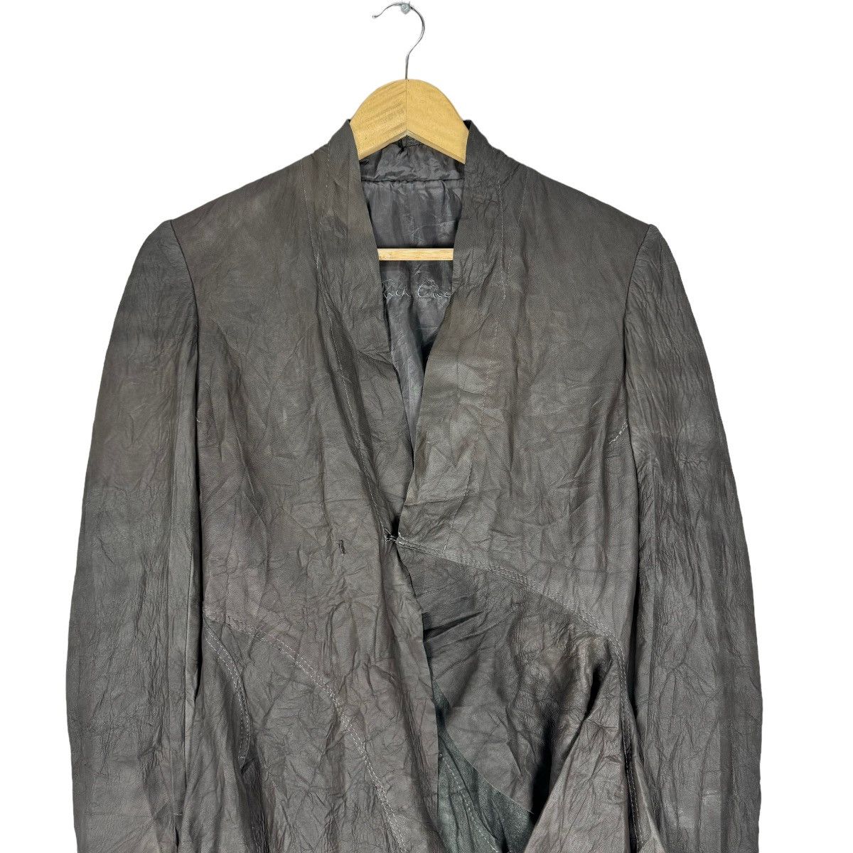 Rick Owens 🔥RICK OWENS DRKS CHAMOIS LEATHER JACKET Size S / US 4 / IT 40 - 3 Thumbnail