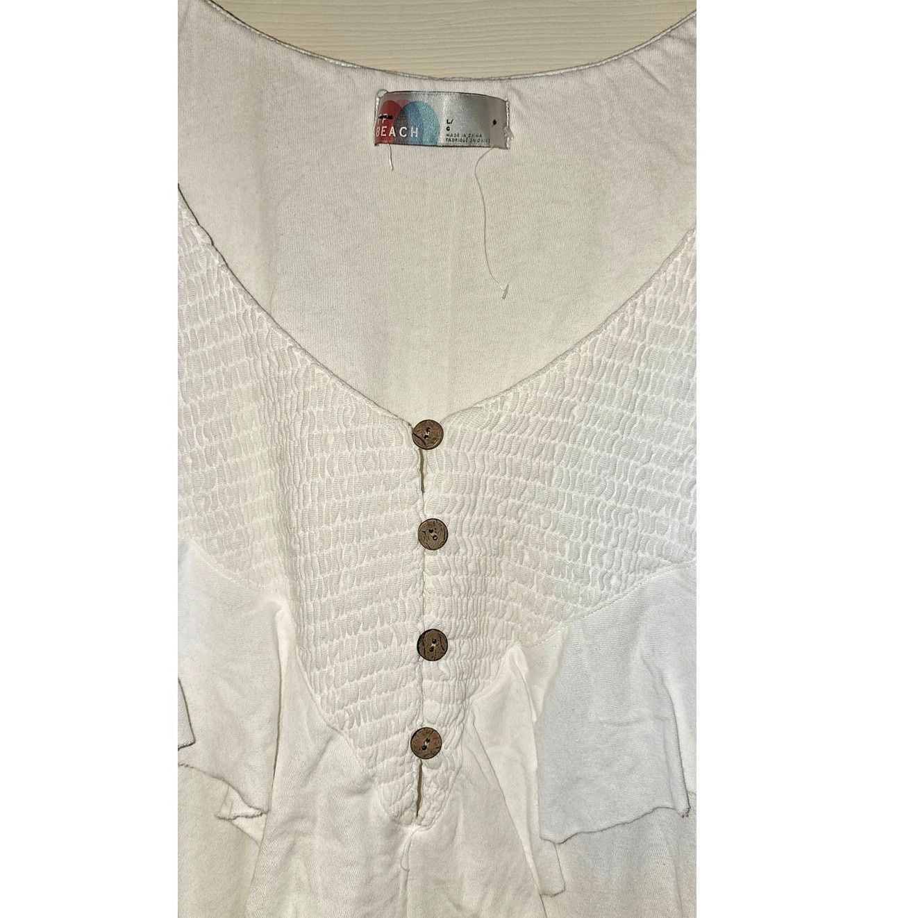 Free People New Free People BEACH Aurora Mini Dress $88 free-est LARGE Size L / US 10 / IT 46 - 7 Thumbnail
