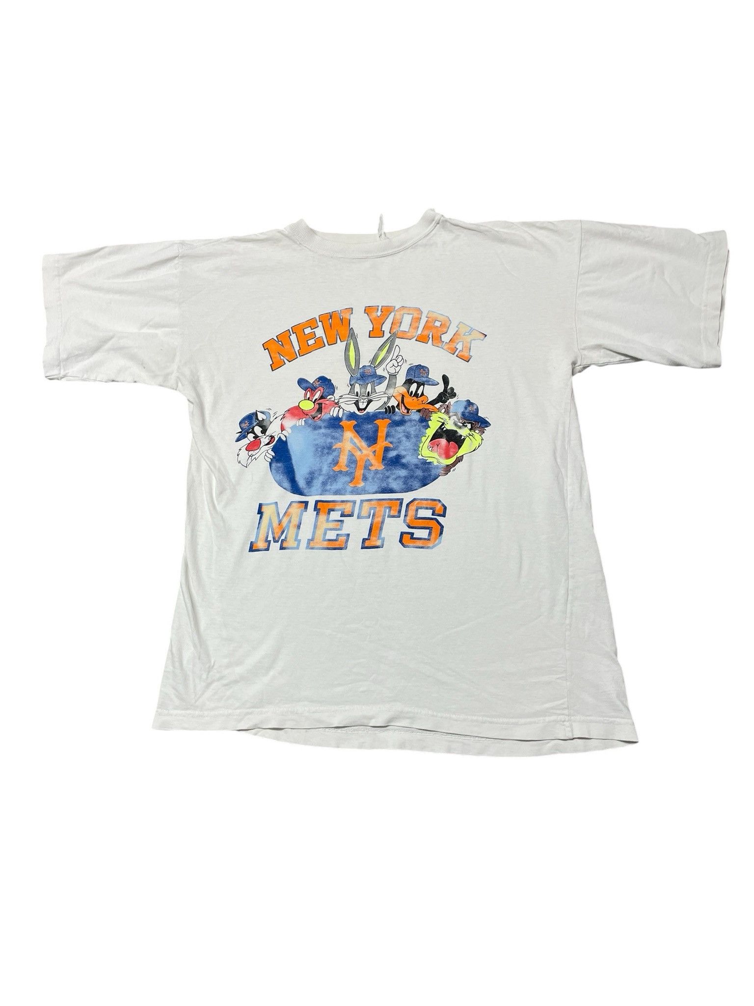 Other Vintage 90s New York Mets MLB Looney Tunes T-Shirt Size US L / EU 52-54 / 3 - 1 Thumbnail