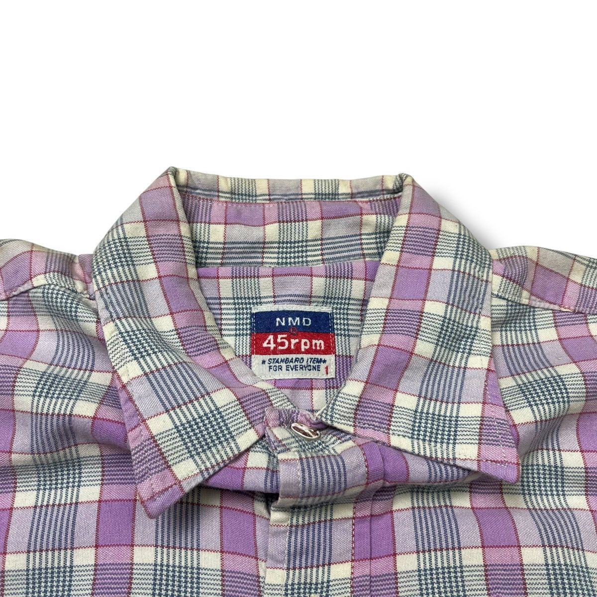 Comme des Garcons Vintage 45Rpm Plaid Pattern Button Long Sleeve Shirt Size US S / EU 44-46 / 1 - 5 Thumbnail