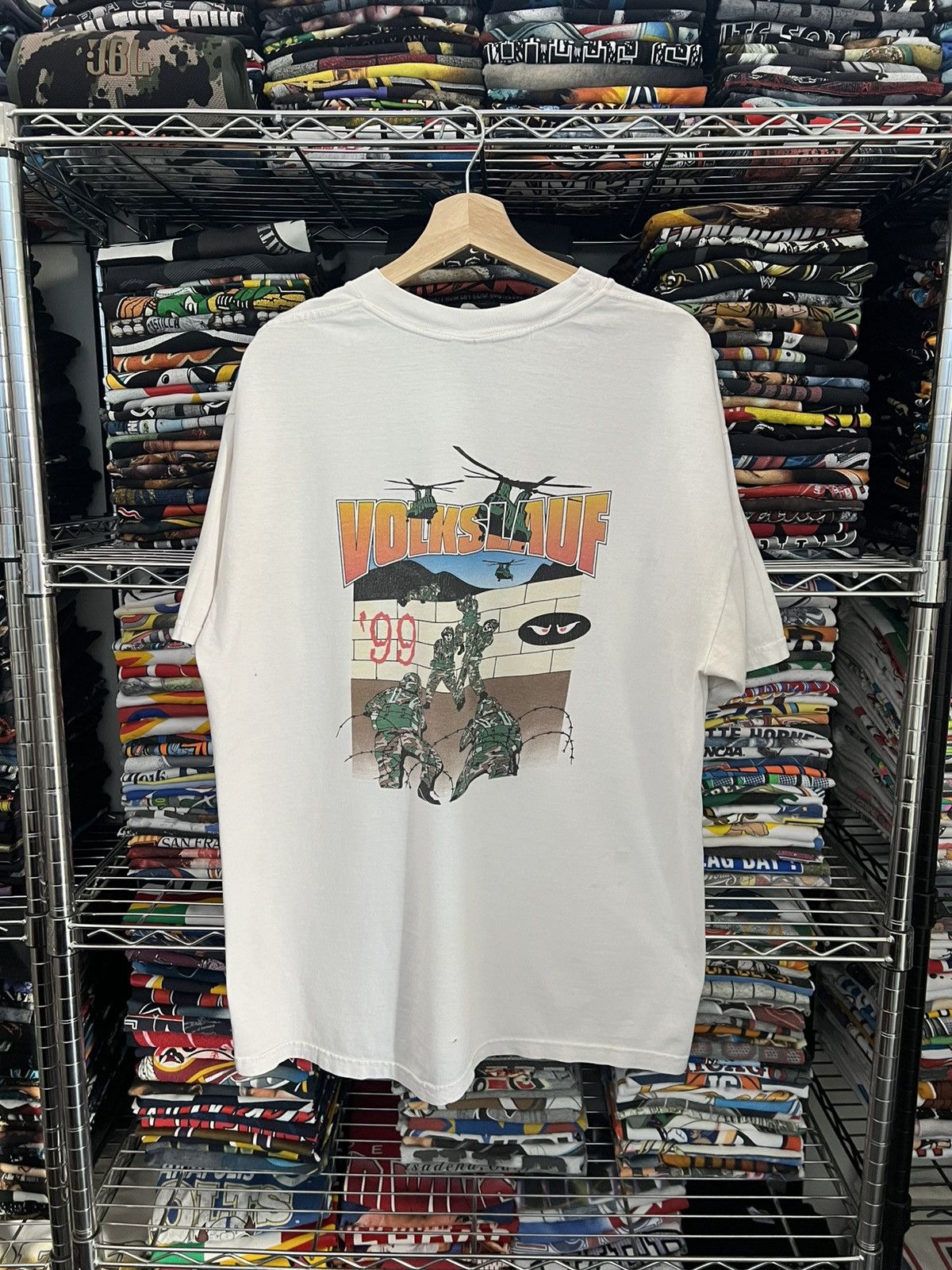 Aeronautica Militare 1999 Volkslauf Military Tee 90s Size US XL / EU 56 / 4 - 7 Thumbnail