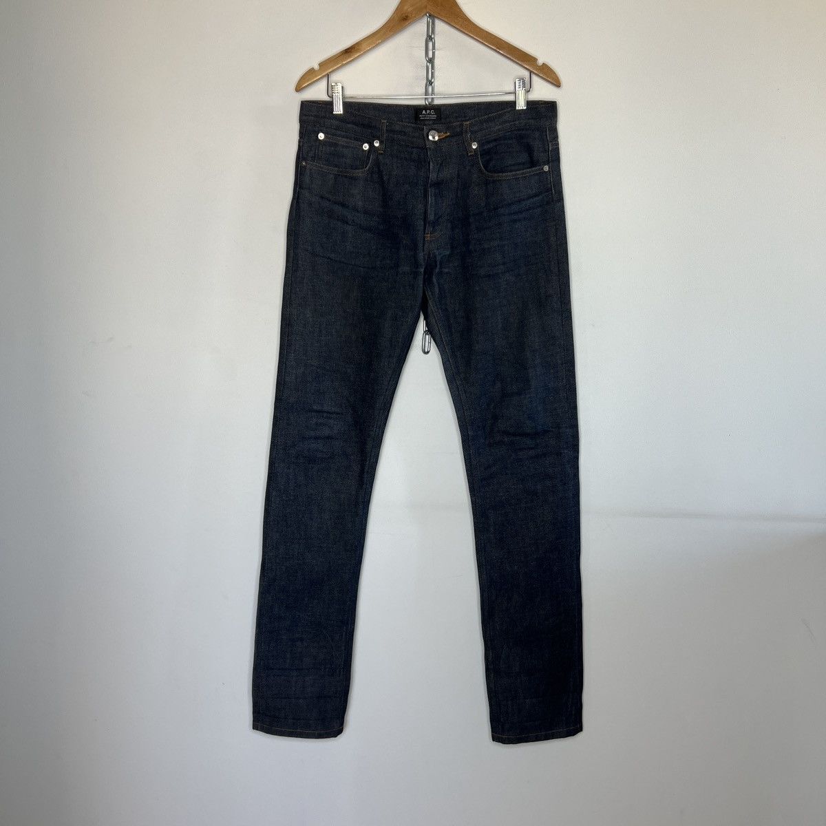 A.P.C. × Designer Men’s 🇫🇷 A.P.C. Petite New Standard Raw Selvedge Denim Sz 31 Size US 31 - 2 Thumbnail
