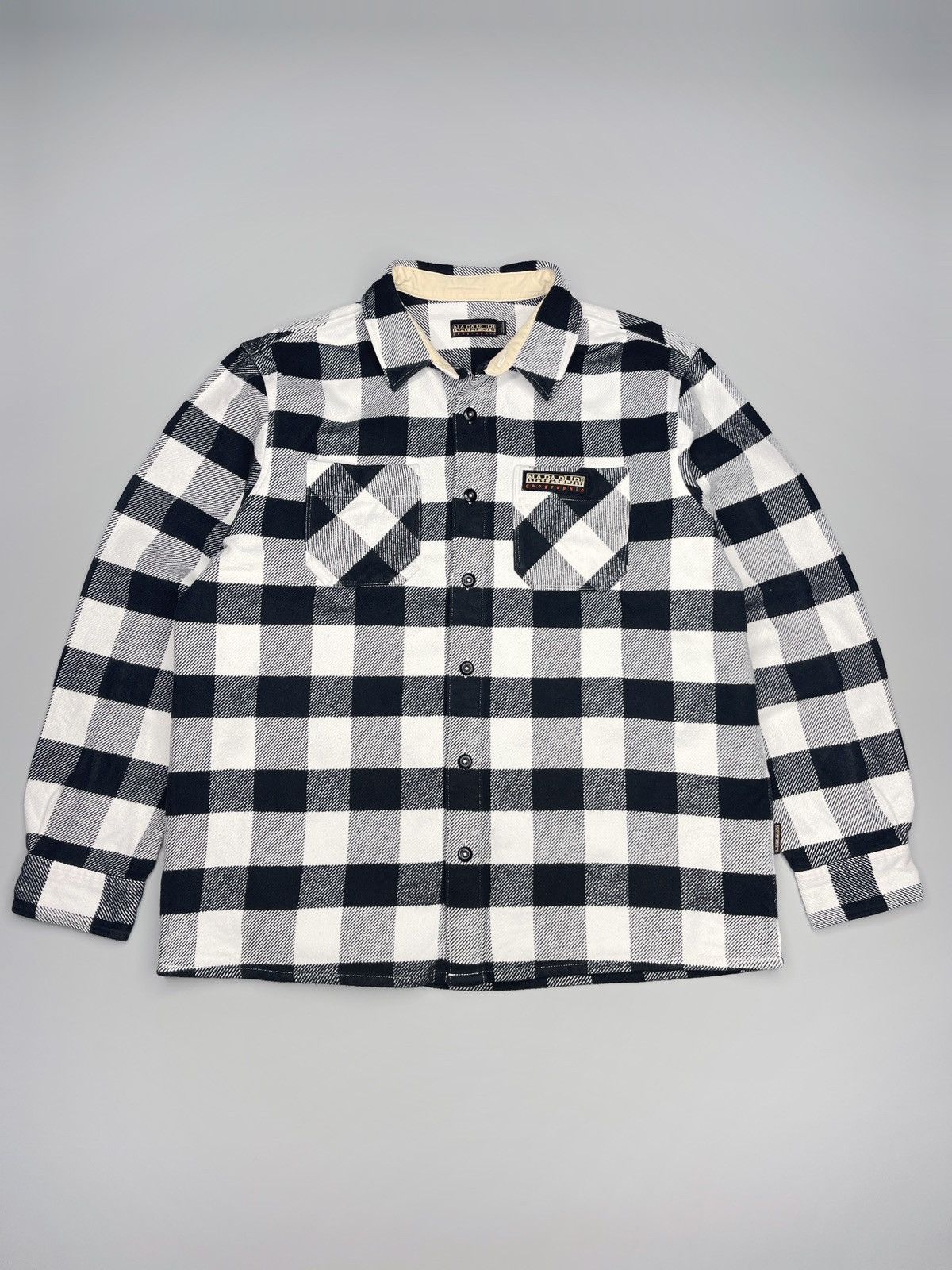 Napapijri × Vintage Napapijri Overshot Jacket Button Up Shirt Size US XL / EU 56 / 4 - 1 Thumbnail