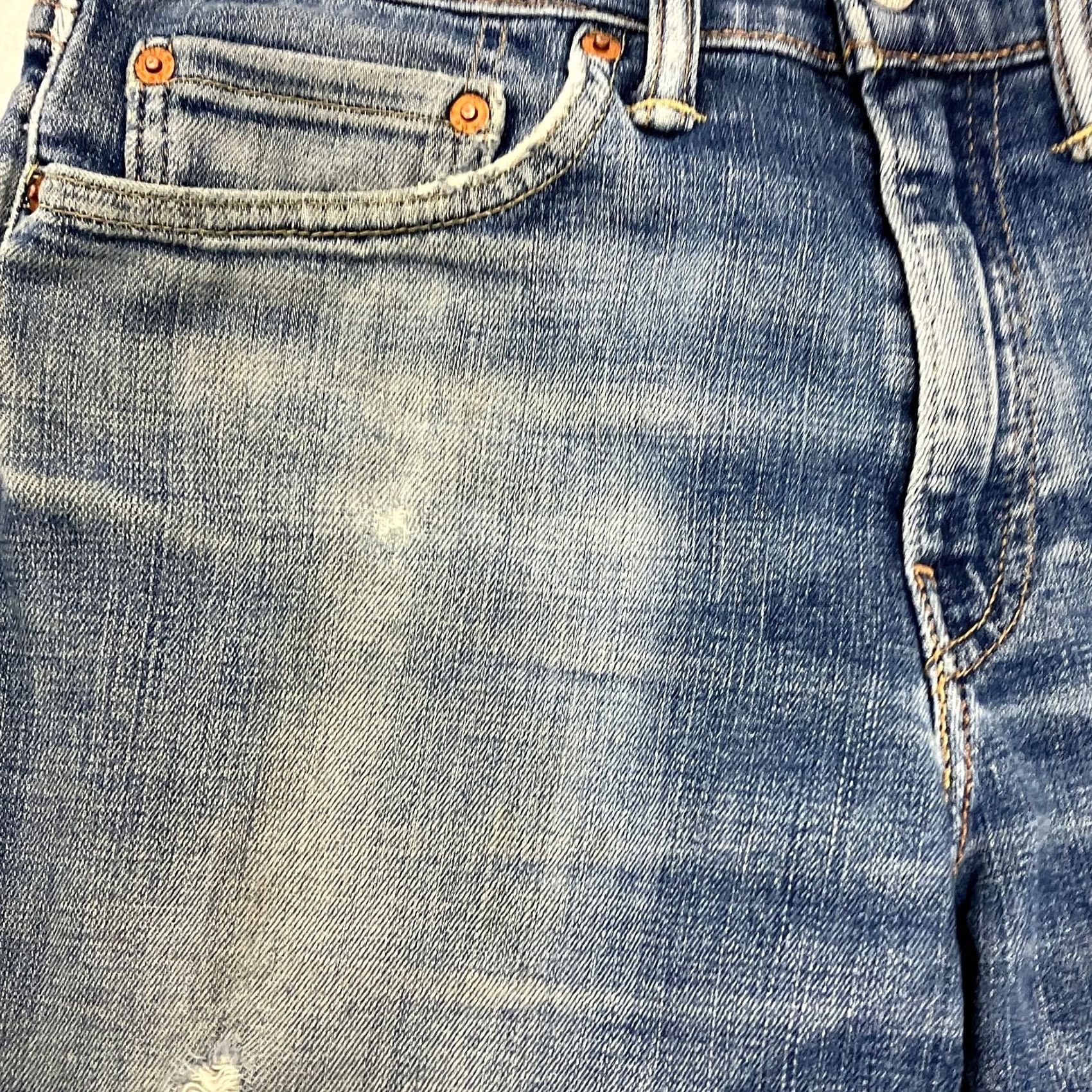 Levi's Levi'S Jeans Mens 31 31W 30L Blue Slim Straight Fit Stretch Denim Red Tab Size US 31 - 2 Thumbnail