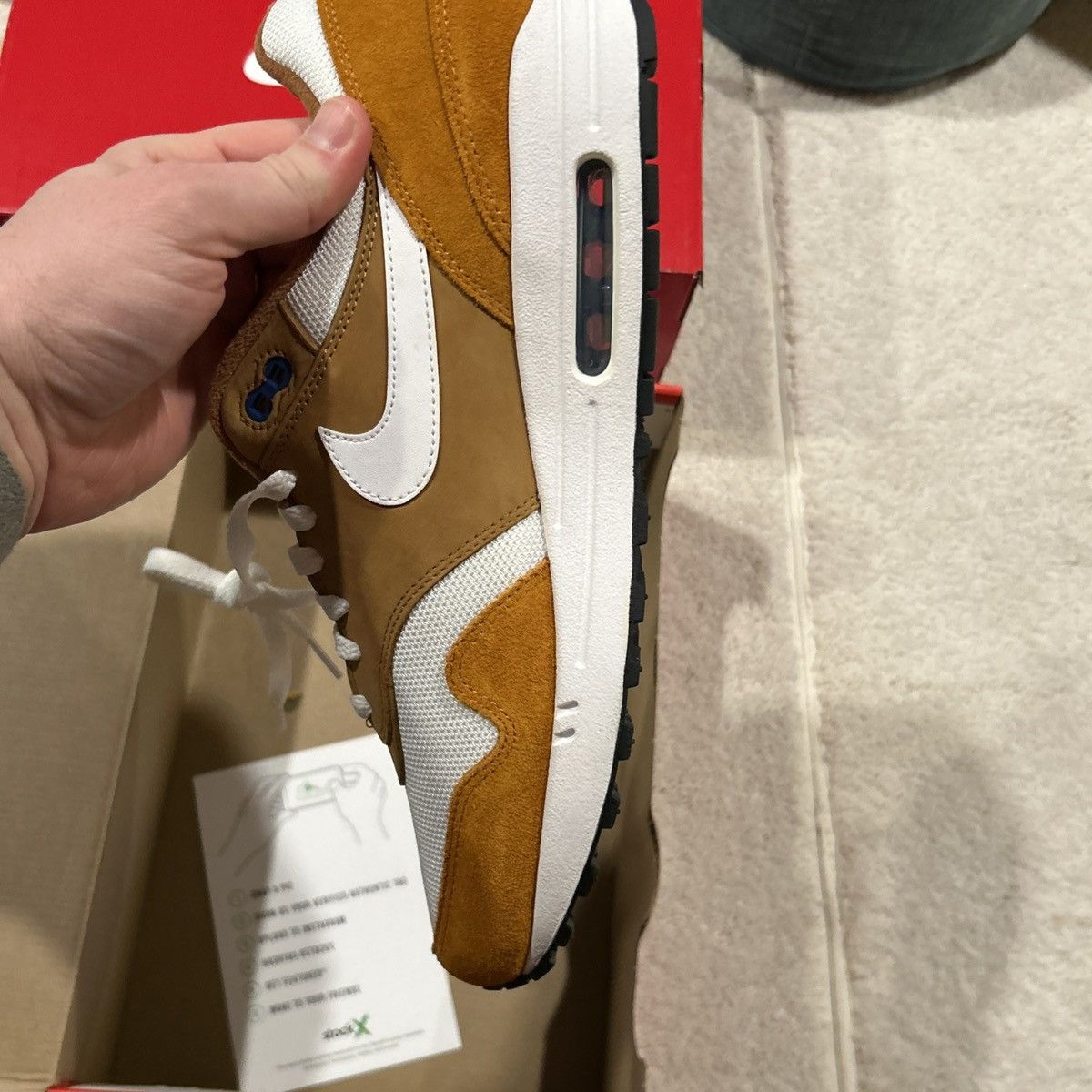 Nike Size 11.5 - Nike Air Max 1 Premium Retro Curry 2018 Size US 11.5 / EU 44-45 - 15 Thumbnail