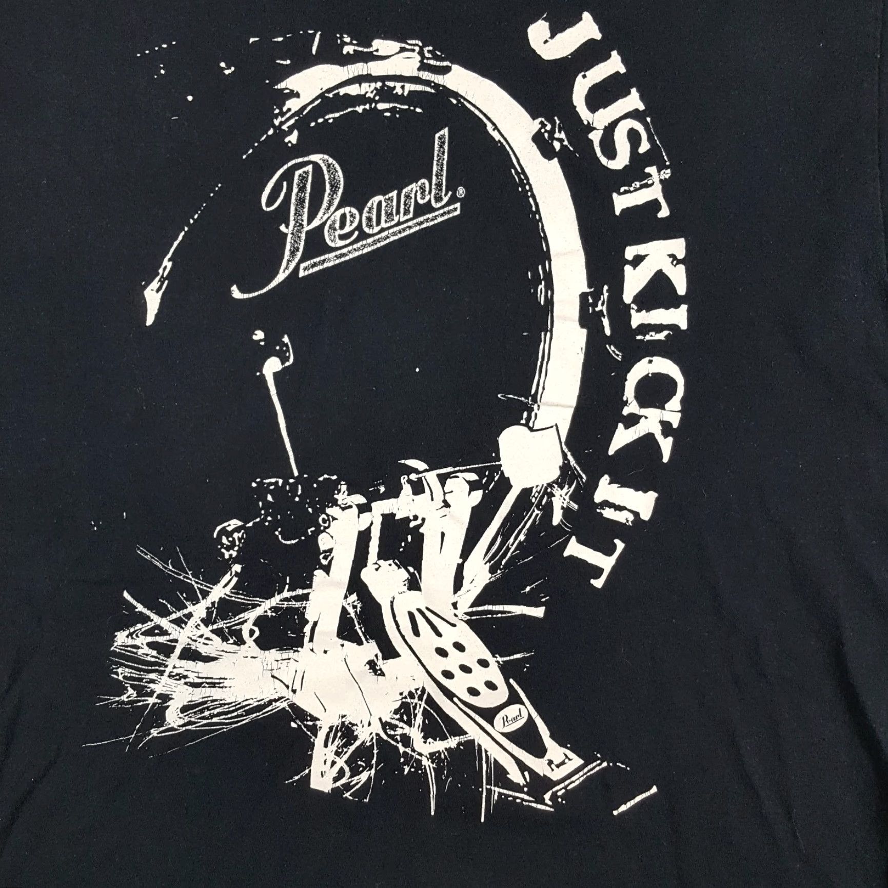 Gildan VINTAGE Just Kick It Peal Drum Drummer Black Band Tee Men's Size M Retro T Shirt Music Size US M / EU 48-50 / 2 - 3 Thumbnail