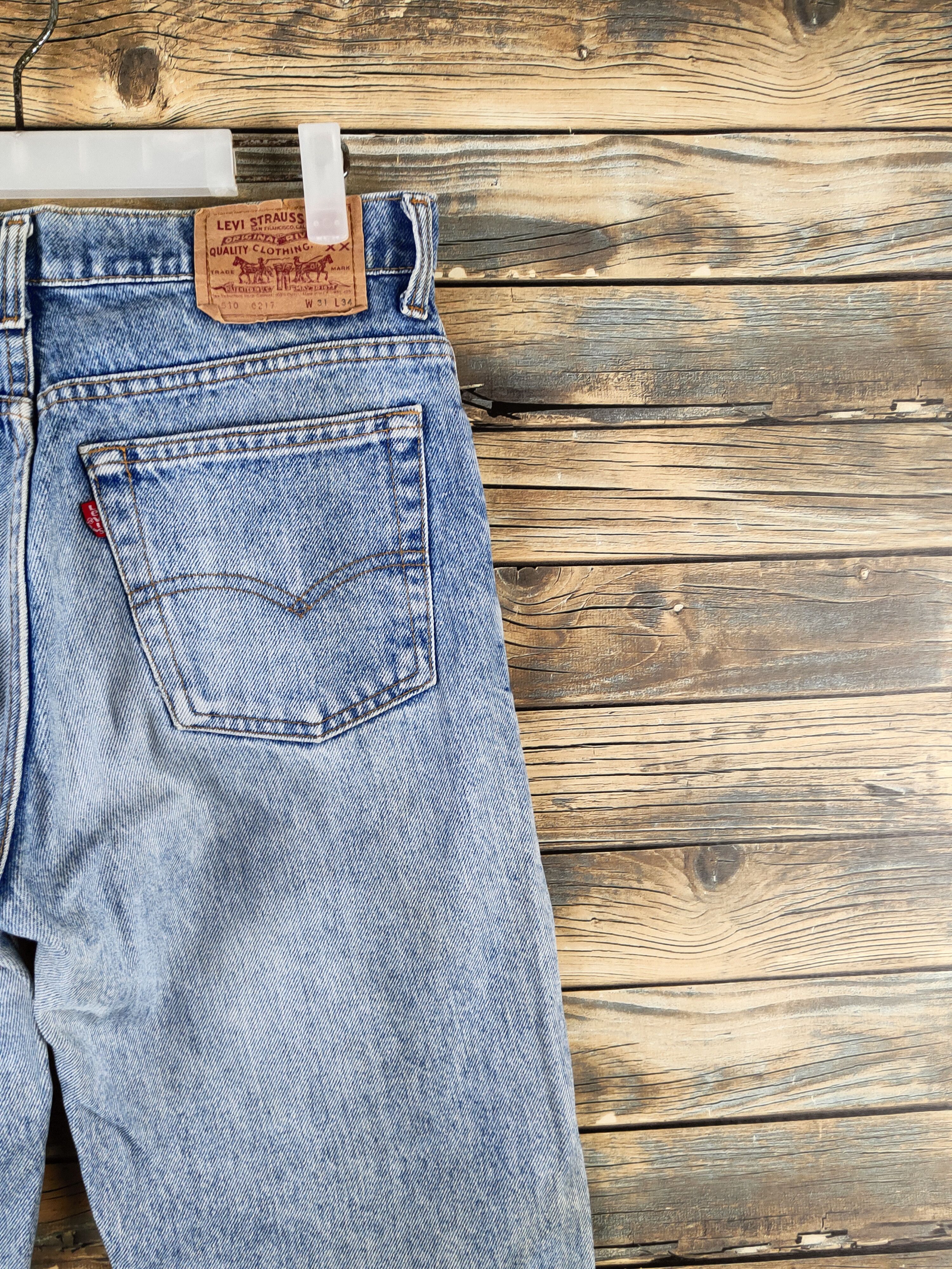 Levi's 510 Levi's Blue Distressed Ripped Jeans #S2832 Size US 31 - 11 Thumbnail