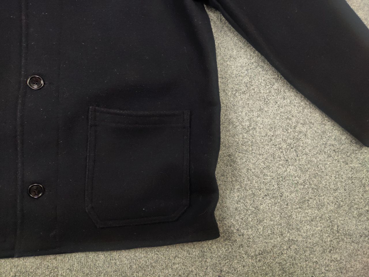 Vintage Vintage Lancashire overall Wool Chore Wool Black work Jacket Size US XL / EU 56 / 4 - 10 Thumbnail