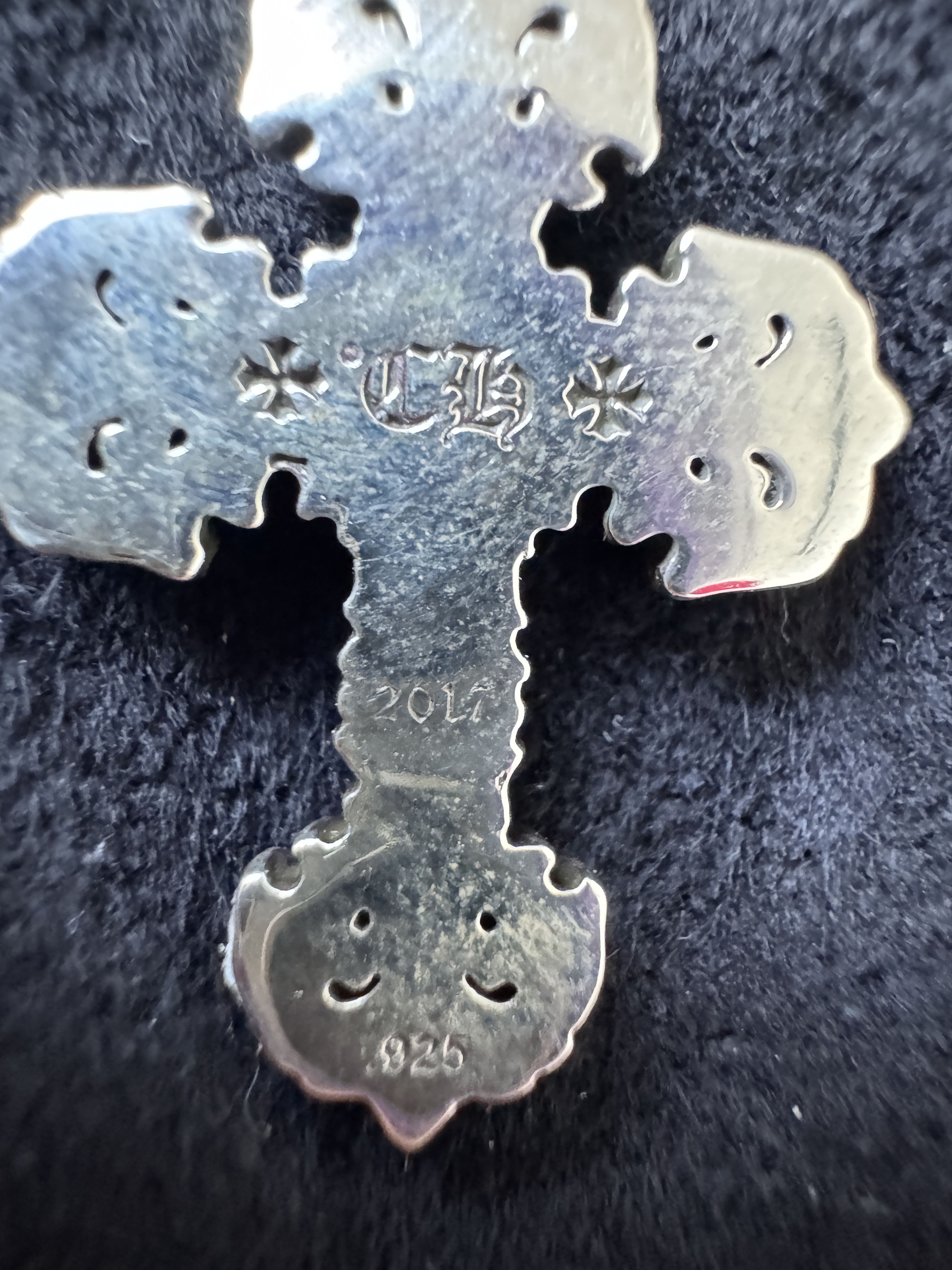 Chrome Hearts Chrome Hearts Silver Diamond Filigree Cross Charm Pendant Size ONE SIZE - 8 Thumbnail