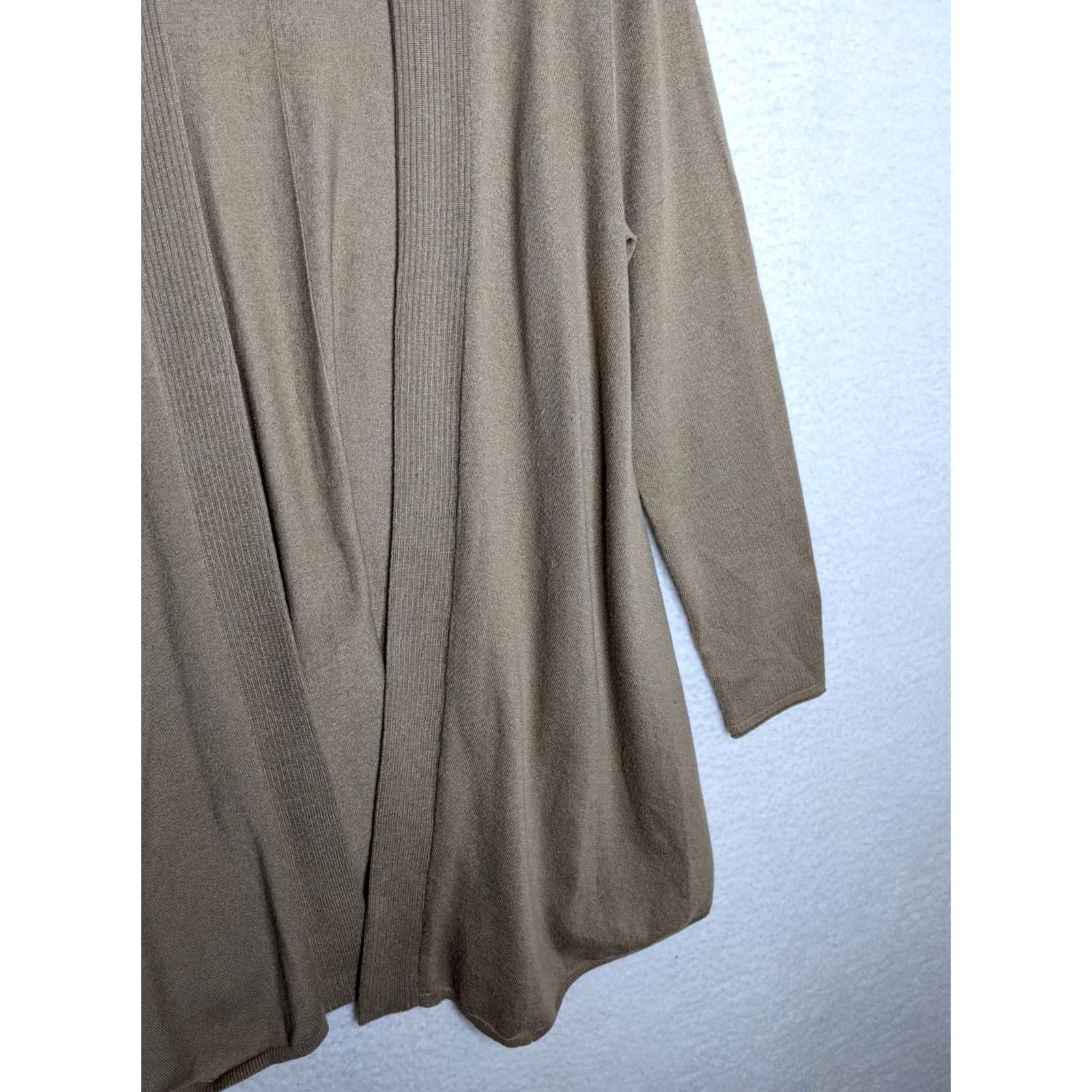 J. Jill J.Jill cardigan sweater S tan open Front Long sleeve women's size Size S / US 4 / IT 40 - 4 Thumbnail