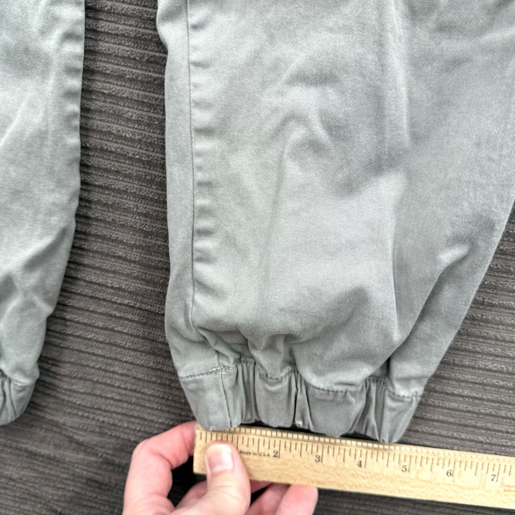 Vintage Bearbottom Joggers Men XL Gray Cotton Spandex Elastic Waist Outdoor Gym & Training Activewear Pants Tapered Inseam 29in Men’s Size US 36 / EU 52 - 6 Thumbnail