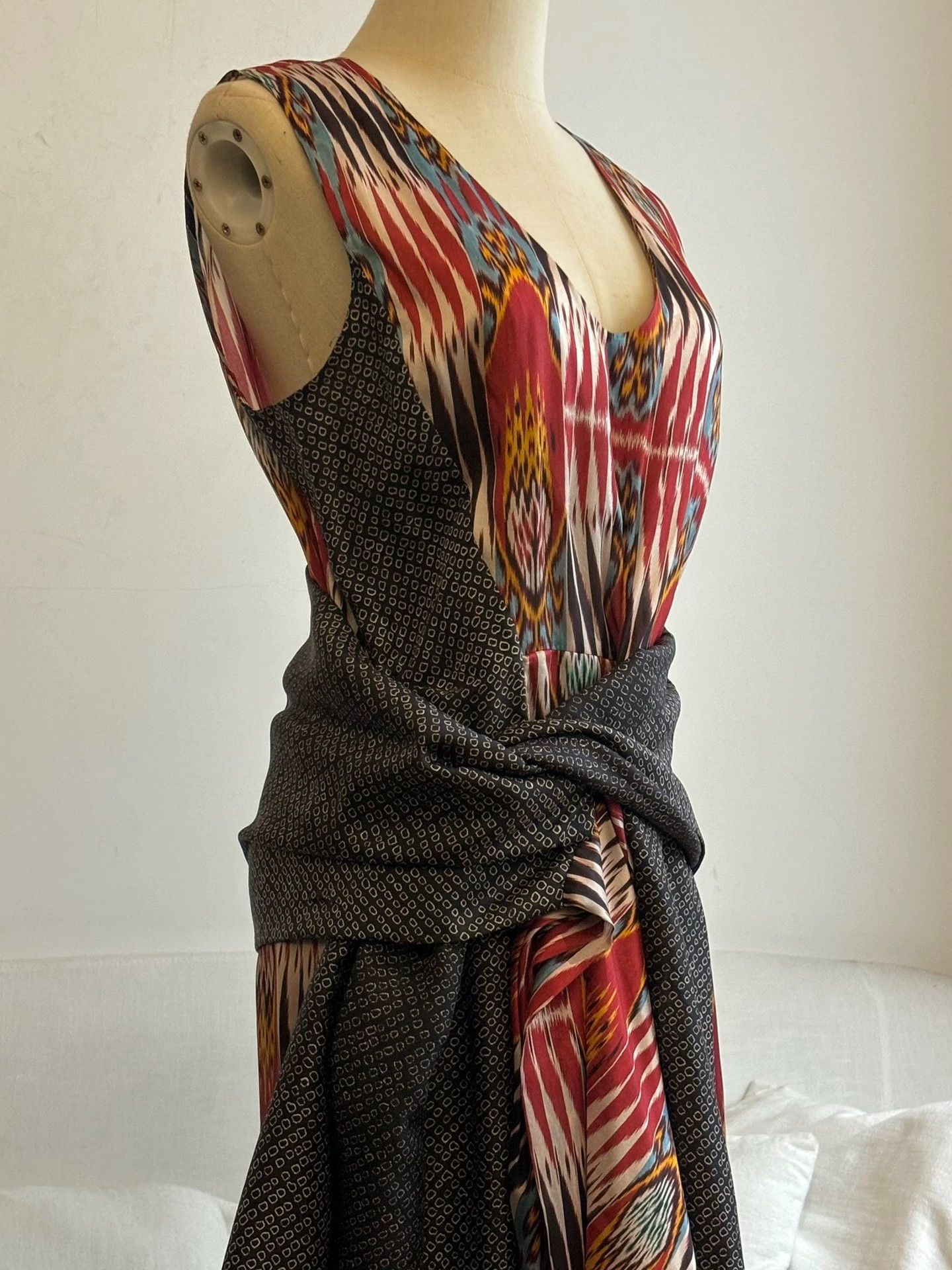 Dries Van Noten Dries Van Noten 2010 Exotic Psychedelic Silk Dress Size S / US 4 / IT 40 - 3 Thumbnail