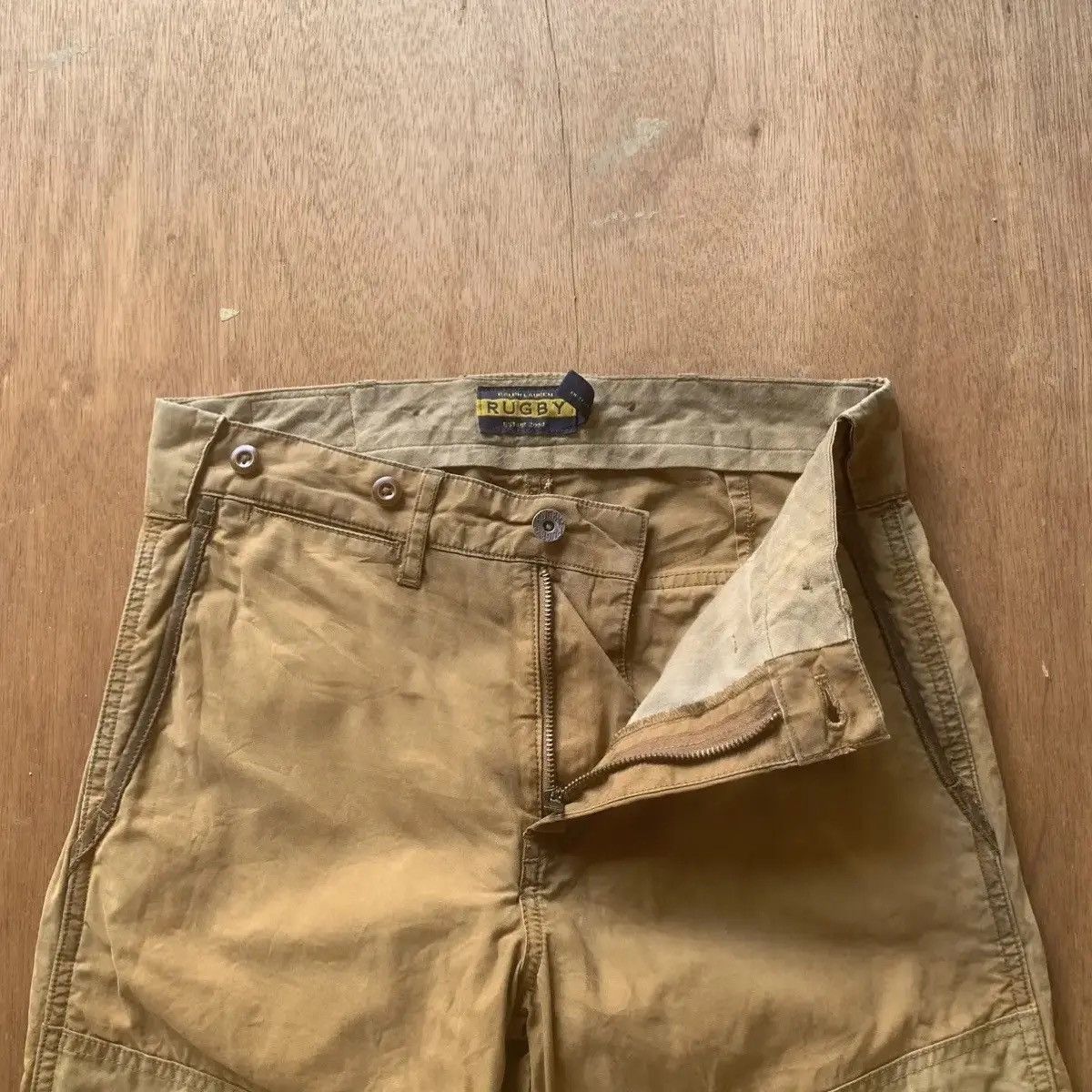 VINTAGE RUGBY POLO RALPH LAUREN DOUBLE KNEE RUSTY RARE PANTS