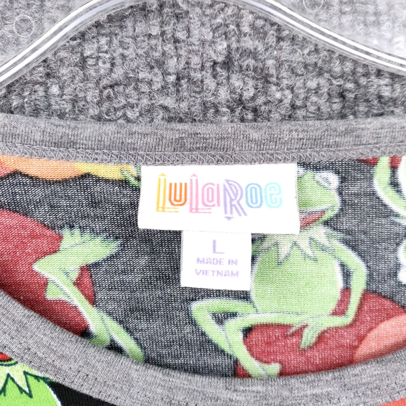 Vintage LuLaRoe T-Shirt Womens L Large Black Simply Comfortable Tunic Kermit 3/4 Sleeves Size L / US 10 / IT 46 - 3 Thumbnail