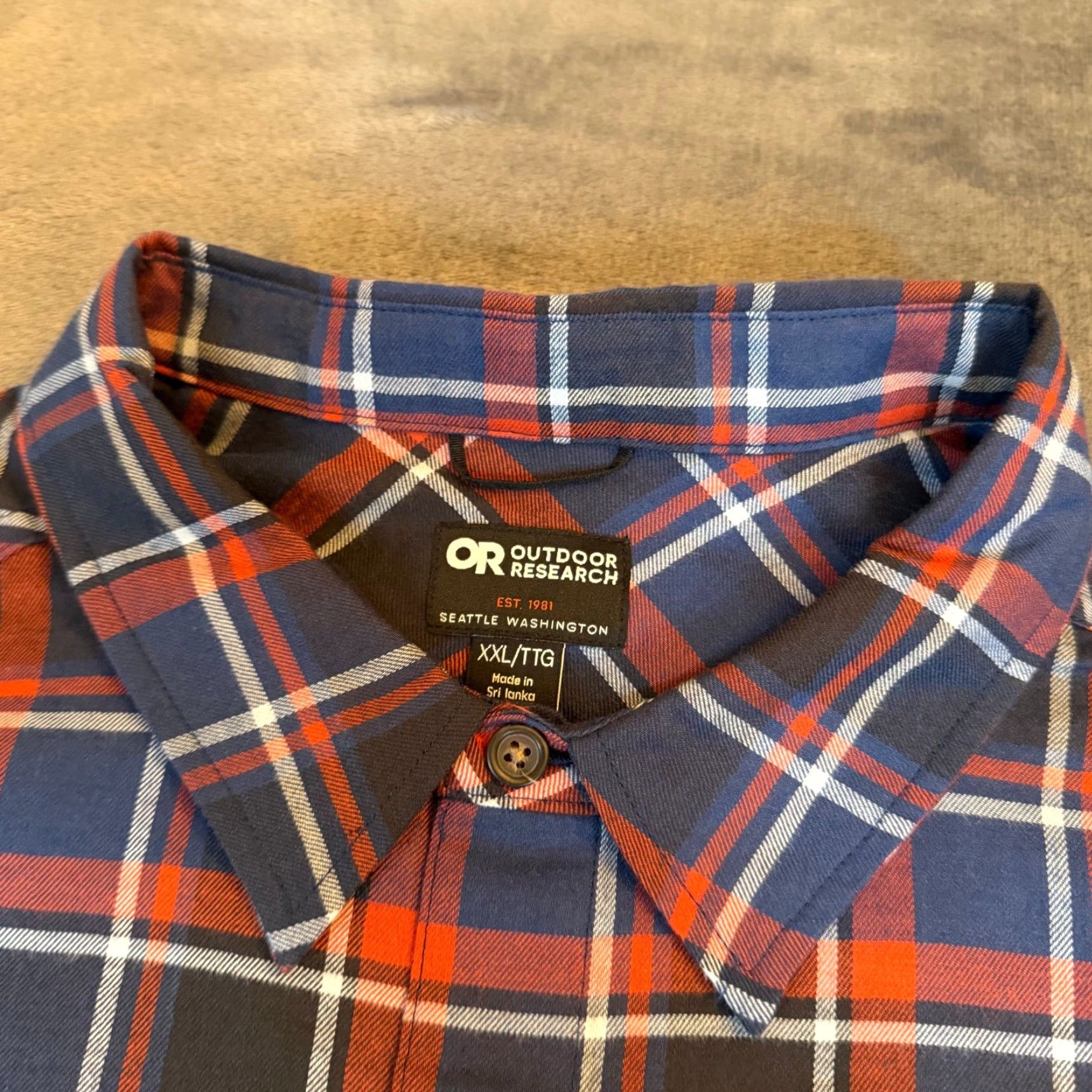 Outdoor Research Outdoor Research Ravenna Flannel Shirt Mens XXL 2XL Cenote Plaid 322031 NWT Size US XXL / EU 58 / 5 - 4 Thumbnail