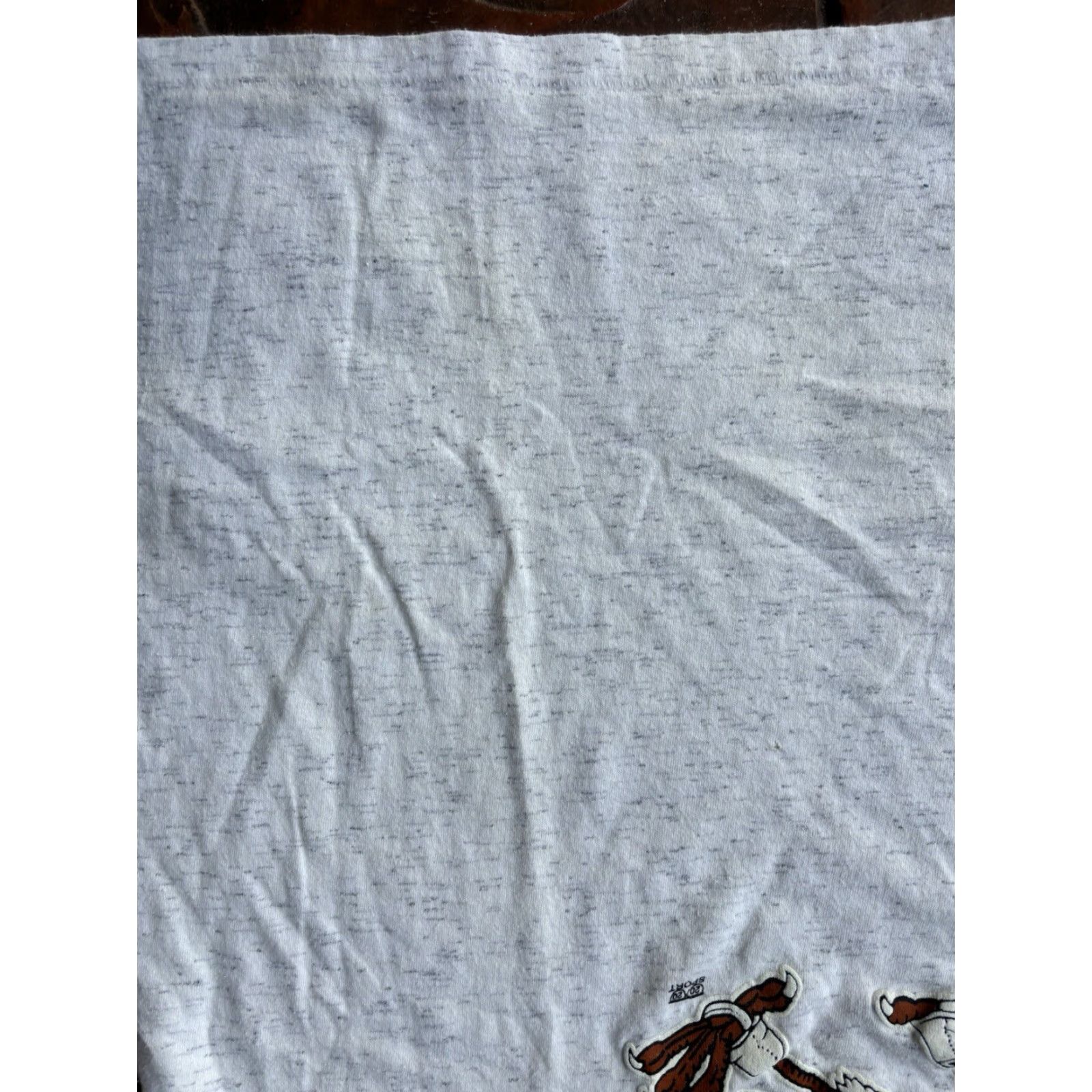 Vintage VINTAGE Miami Hurricanes Sebastian The Ibis Sleep T-Shirt One Size White Cotton Knit Logo Short Sleeve Crew Neck Mens 90s Size US M / EU 48-50 / 2 - 7 Thumbnail