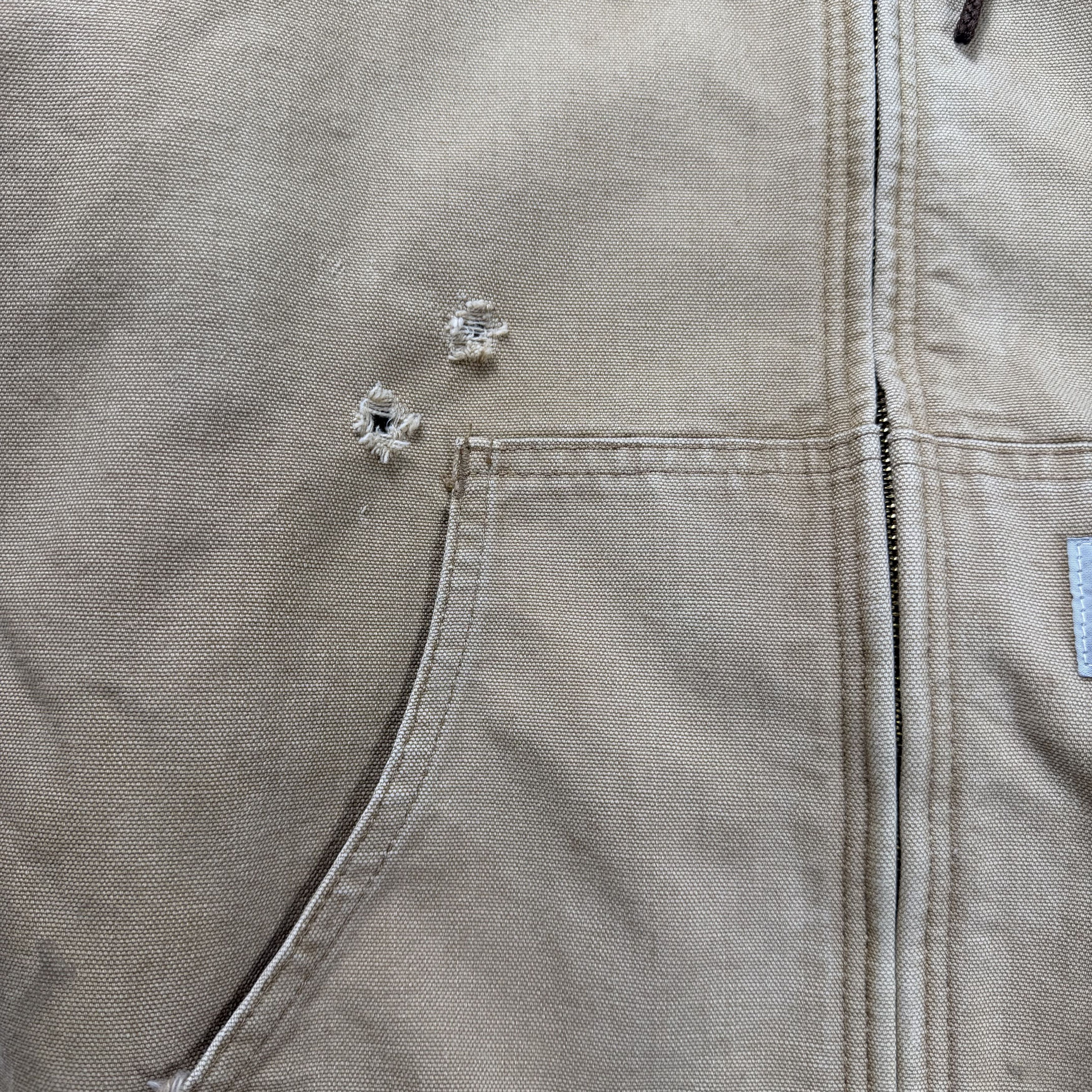 Carhartt Vintage 90s Carhartt Sandstone Hooded Active Jacket Large Size US L / EU 52-54 / 3 - 7 Thumbnail