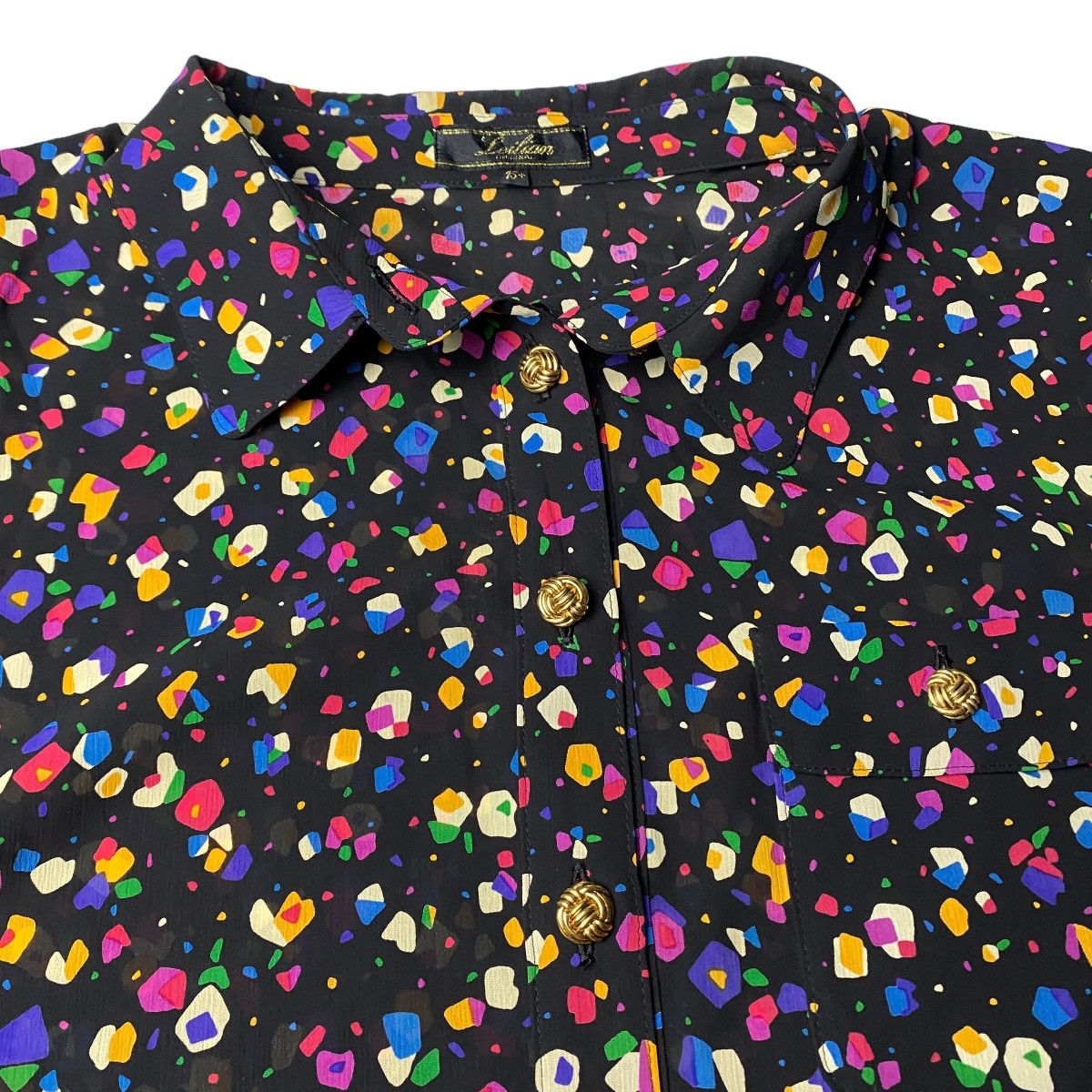 Beauty Beast × Hysteric Glamour × Japanese Brand 1990's Leilian Multicolor Polkadot Shirts Size US L / EU 52-54 / 3 - 3 Thumbnail