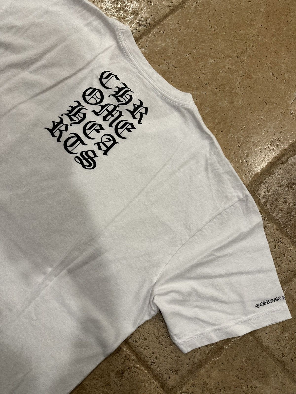 Chrome Hearts Chrome Hearts Script Logo White Short Sleeve T-Shirt Size US XL / EU 56 / 4 - 10 Thumbnail