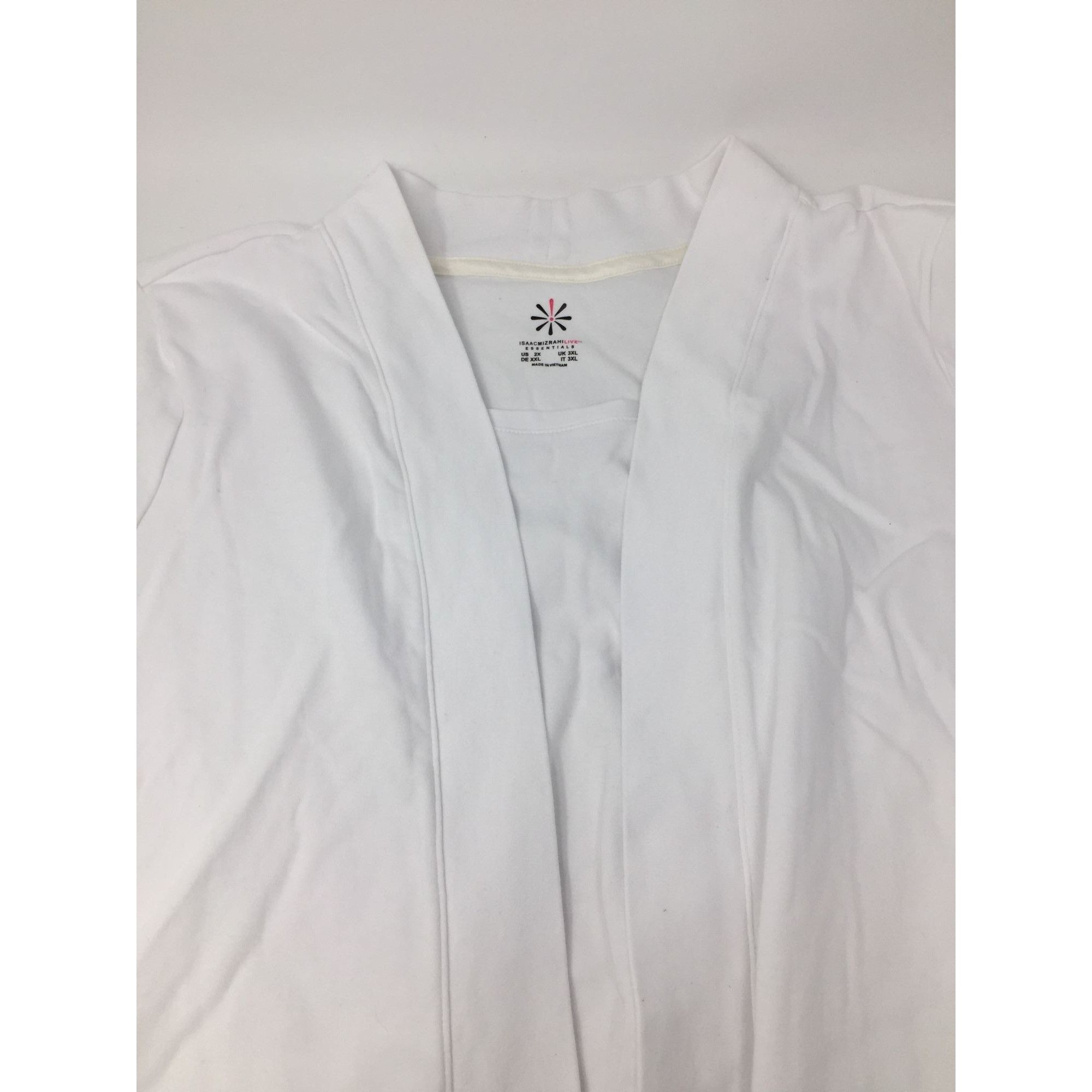 Other Isaac Mizrahi Live Essentials Women's White Shirt Size 2X (X Size XXL / US 16-18 / IT 52-54 - 4 Thumbnail