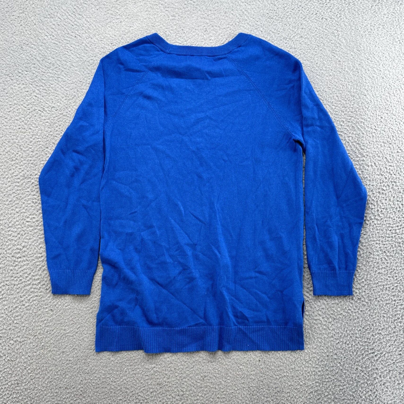 Vintage Monroe & Main Blue Long Sleeved Crew Neck Sweater Cashmere Blend Size M Womens Pullover Knit Casual Business Knitwear Size M / US 6-8 / IT 42-44 - 7 Thumbnail