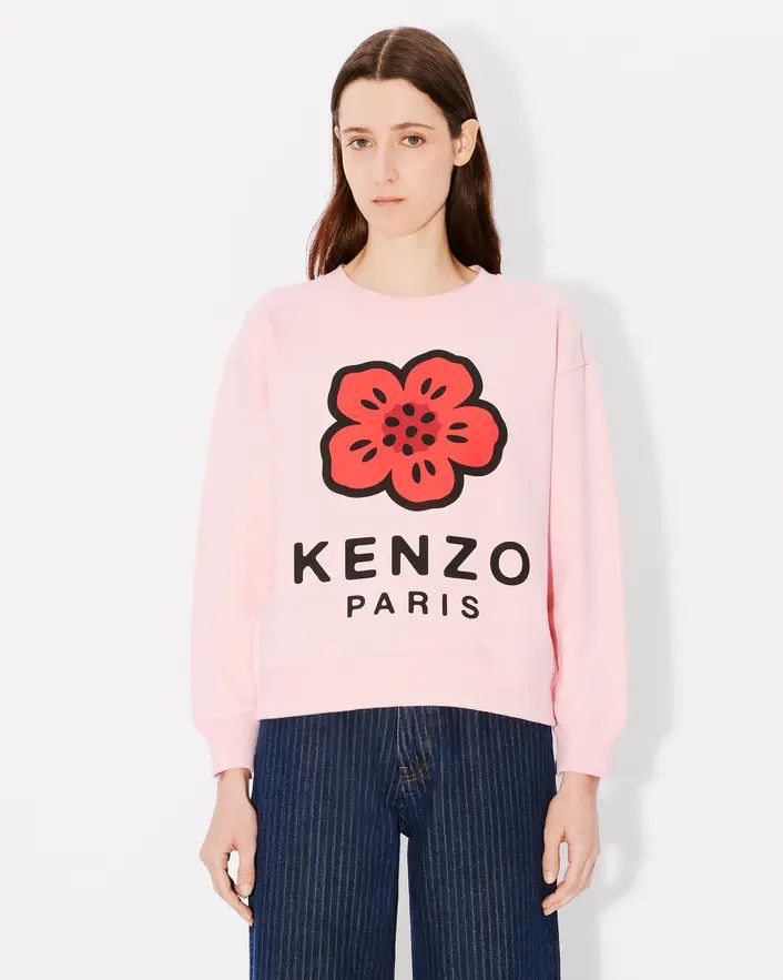 Kenzo o1s22i1n0125 Boke Flower Crewneck Sweatshirt in Pink Size L / US 10 / IT 46 - 3 Thumbnail