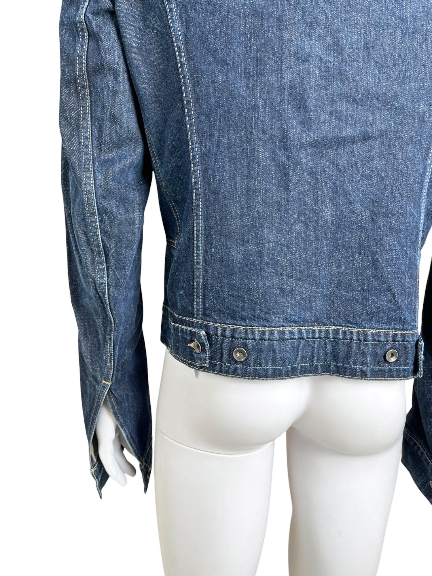 Rick Owens DRKSHDW 2000's Denim Cropped Jacket Size US M / EU 48-50 / 2 - 8 Thumbnail
