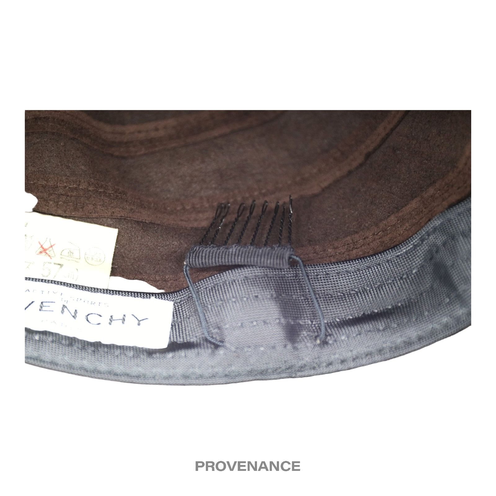 Givenchy 🔴 Givenchy Logo Notch Bucket Hat - Chocolate Microsuede Size ONE SIZE - 7 Thumbnail