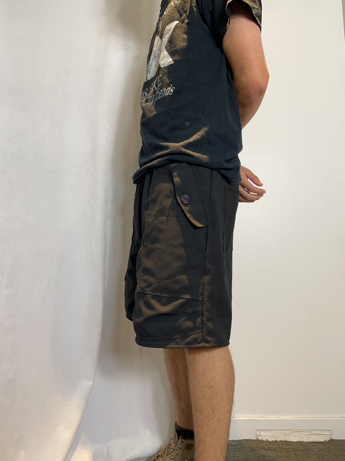 Chorley × Handmade S/S tactical linen shell double knee carpenter cargo shorts Size US 34 / EU 50 - 6 Thumbnail