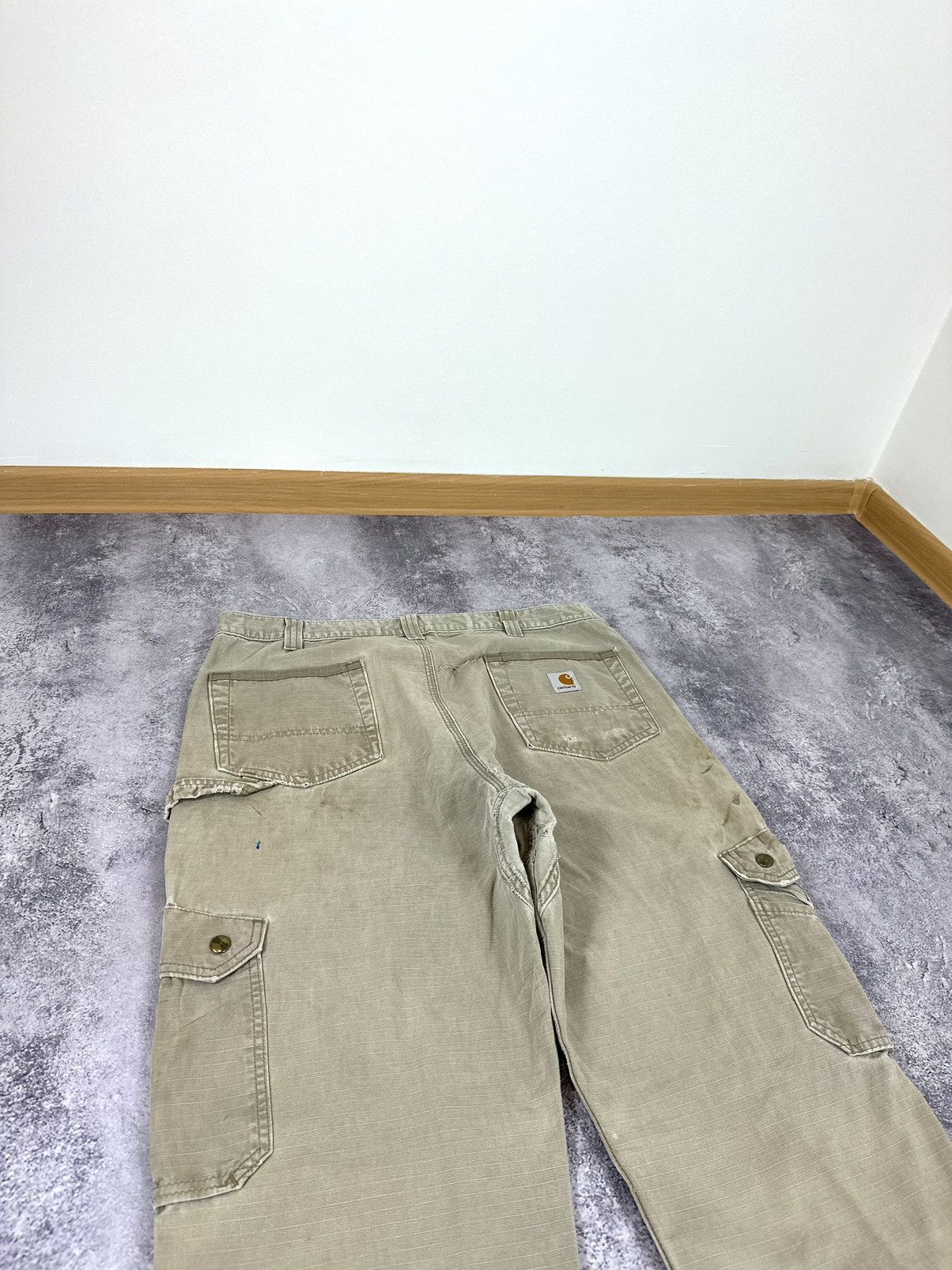 Carhartt Vintage Carhartt Double Knee Distressed USA Opium Work Pants Size US 36 / EU 52 - 12 Thumbnail