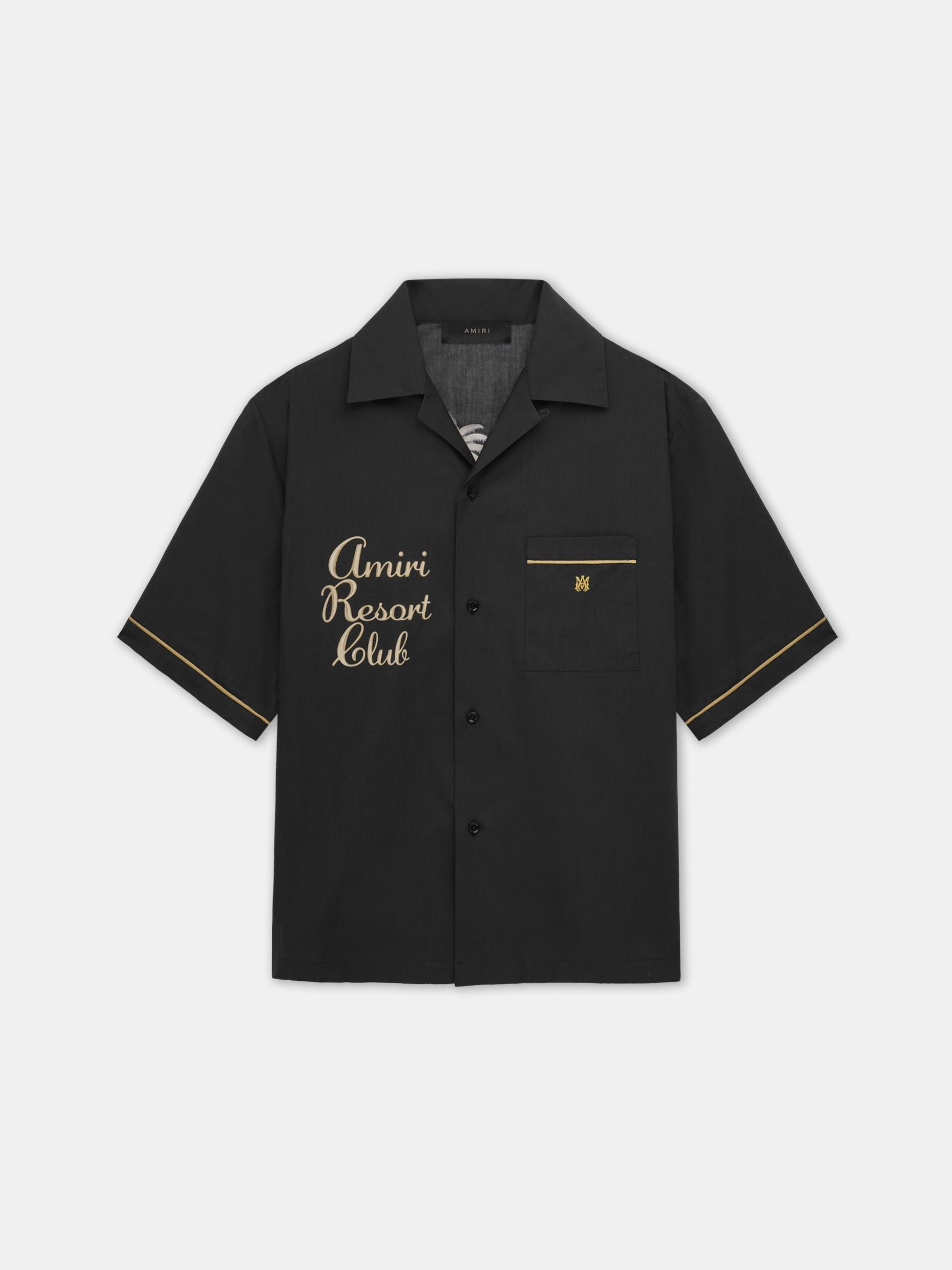 Amiri o1s1wg110625 Resort Club Logo Shirt in Black Size US XL / EU 56 / 4 - 1 Thumbnail