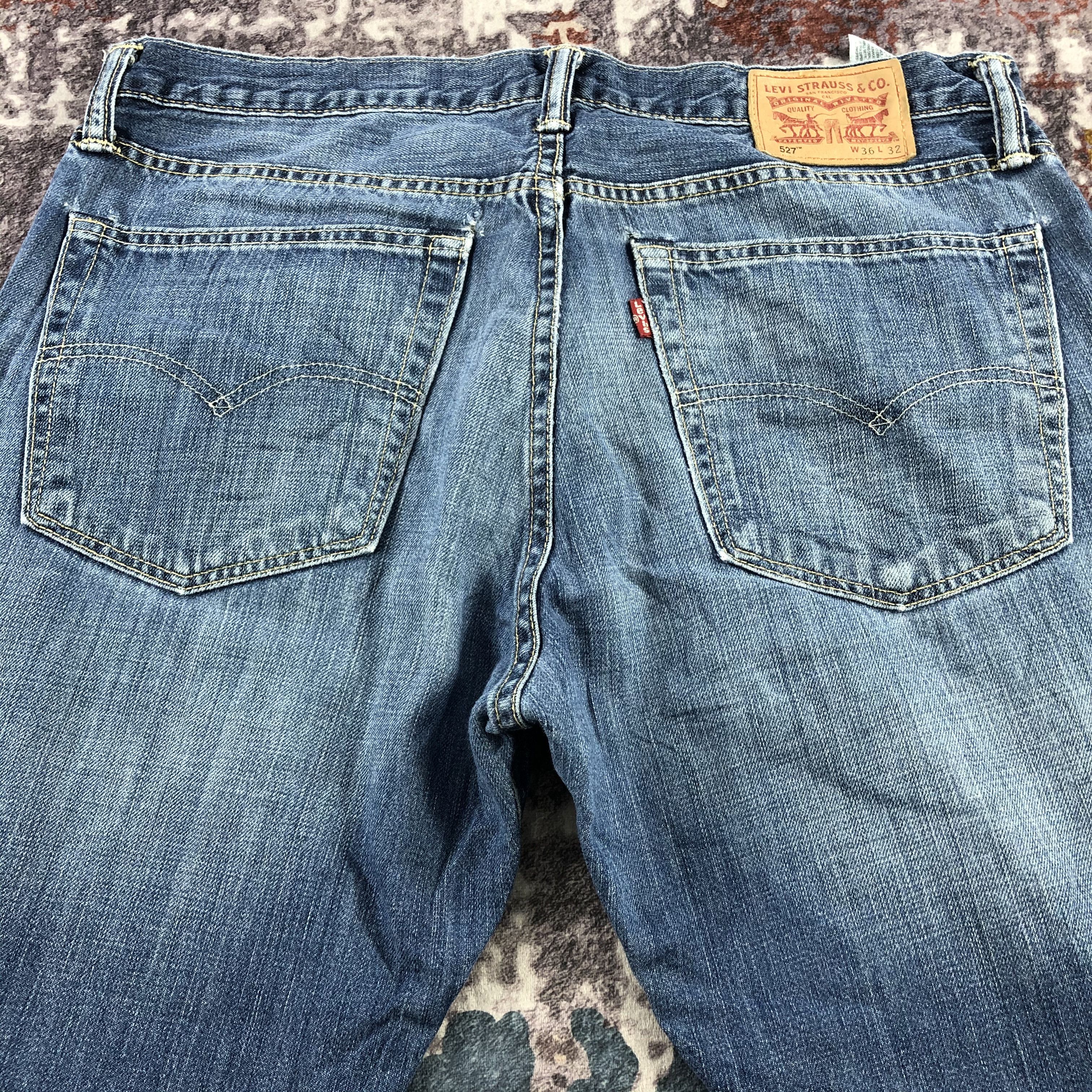Levi's × Vintage Vintage Blue Wash Levis 527 Flare Jeans-JM2855 Size US 37 - 5 Thumbnail
