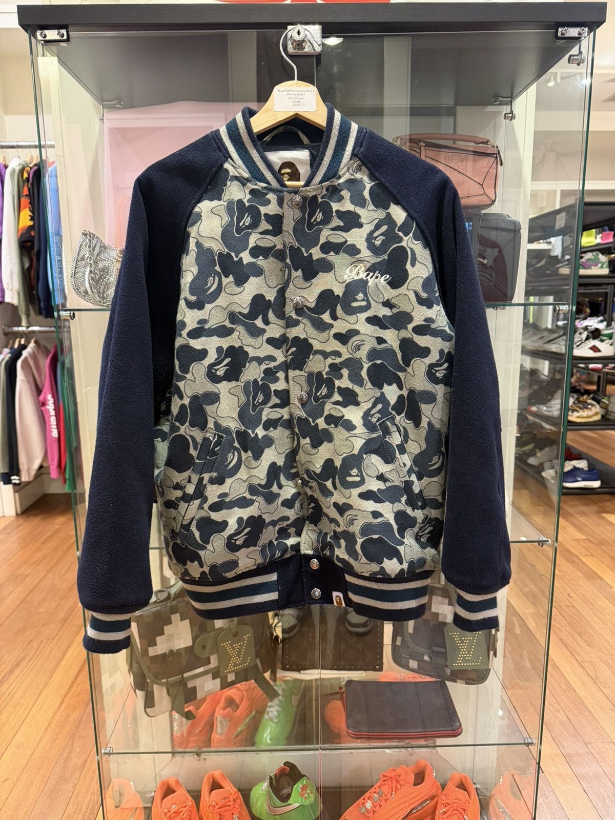 Bape Bape WMN Cookie Camo 2 Varisty Jacket Size S / US 4 / IT 40 - 1 Thumbnail