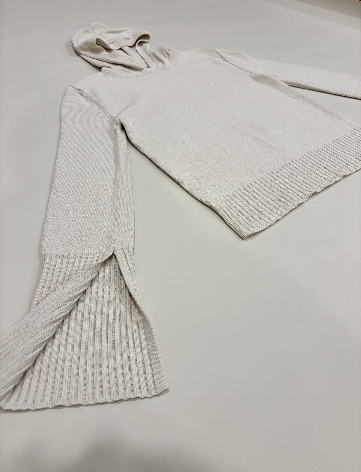 Rick Owens Rick Owens SS22 FOGACHINE Knit Flared Sleeve Knit Hoodie Size M / US 6-8 / IT 42-44 - 3 Thumbnail